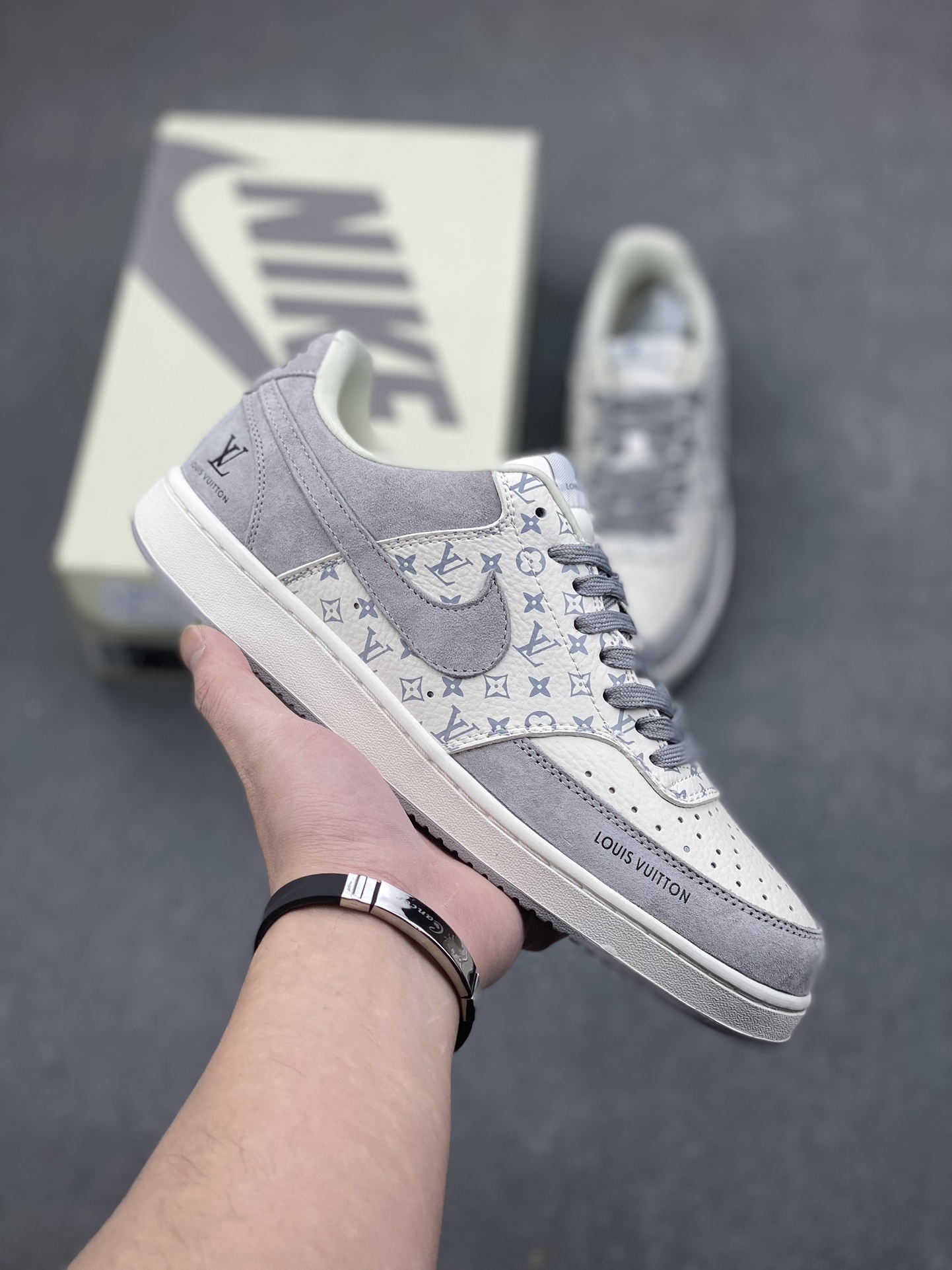 Nike Ebernon Low x Louis Vuitton Custom Sneakers - Premium Leather, Breathable 2 i1734541335 4840 7