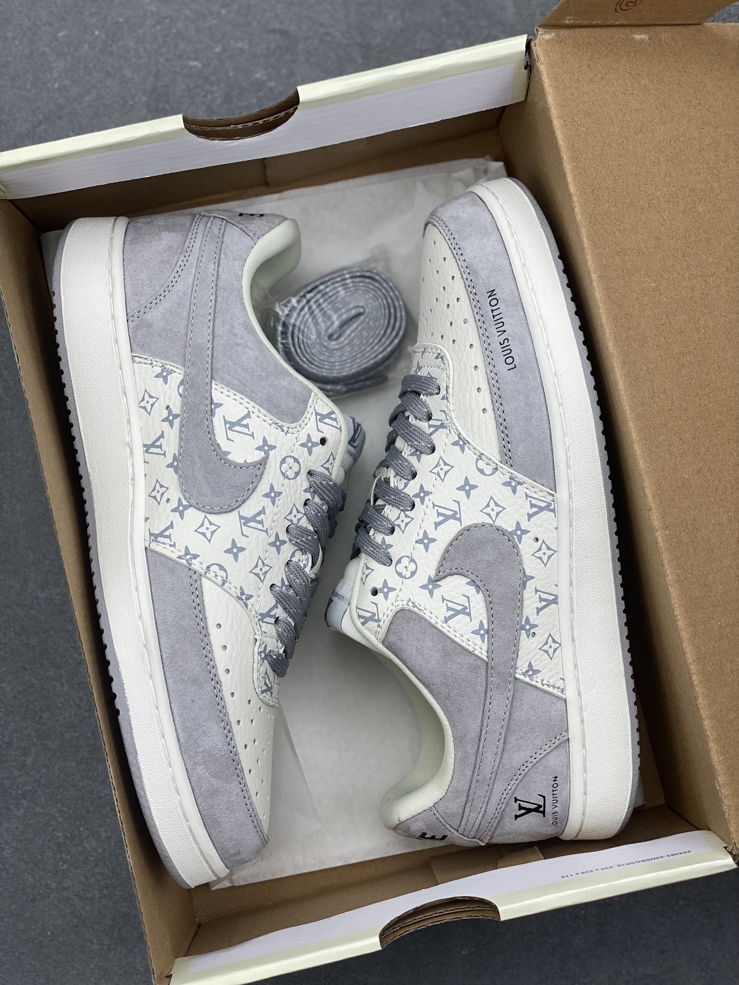 Nike Ebernon Low x Louis Vuitton Custom Sneakers - Premium Leather, Breathable 10 i1734541335 8037 5