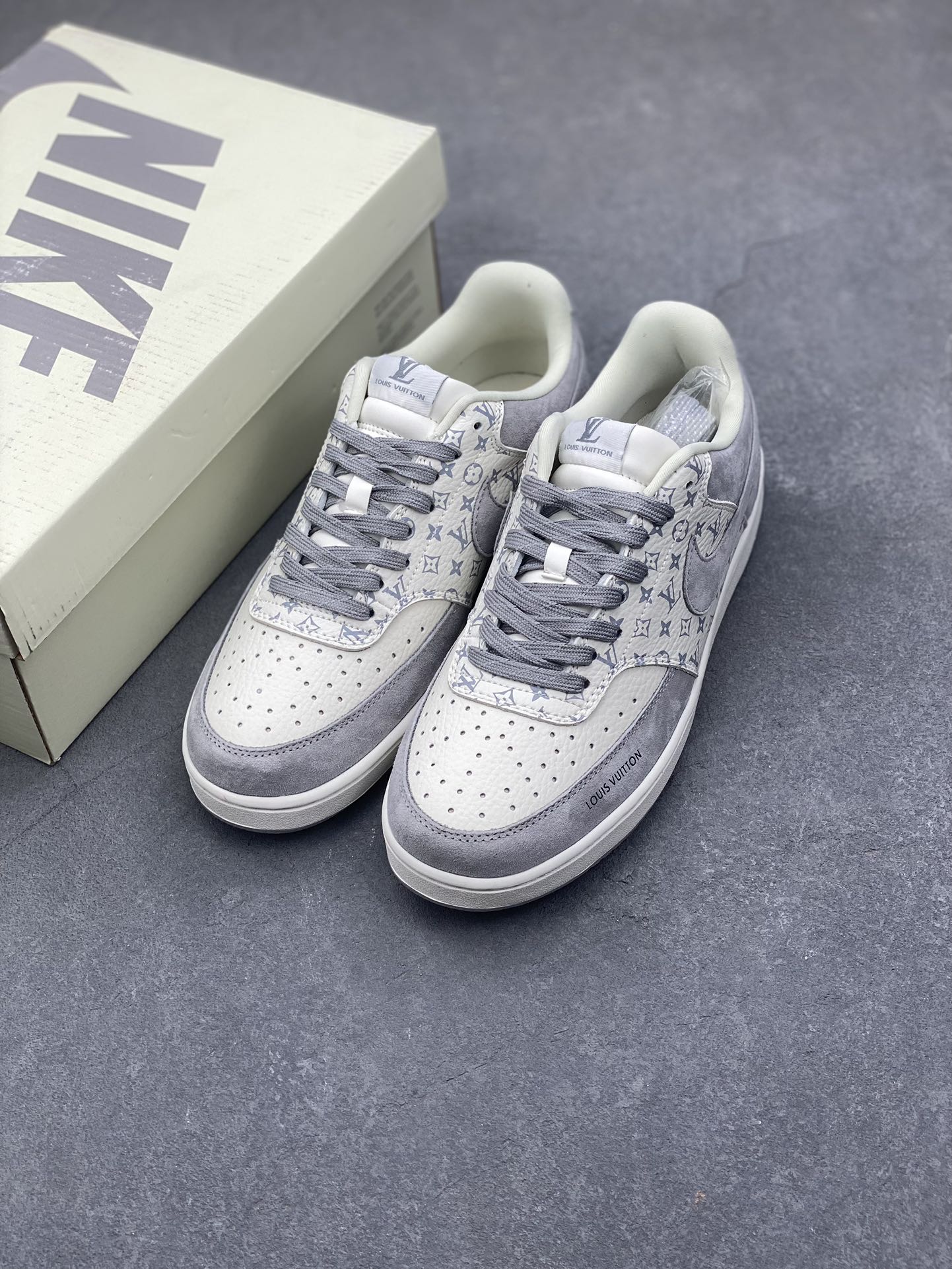 Nike Ebernon Low x Louis Vuitton Custom Sneakers - Premium Leather, Breathable 9 i1734541335 8687 1