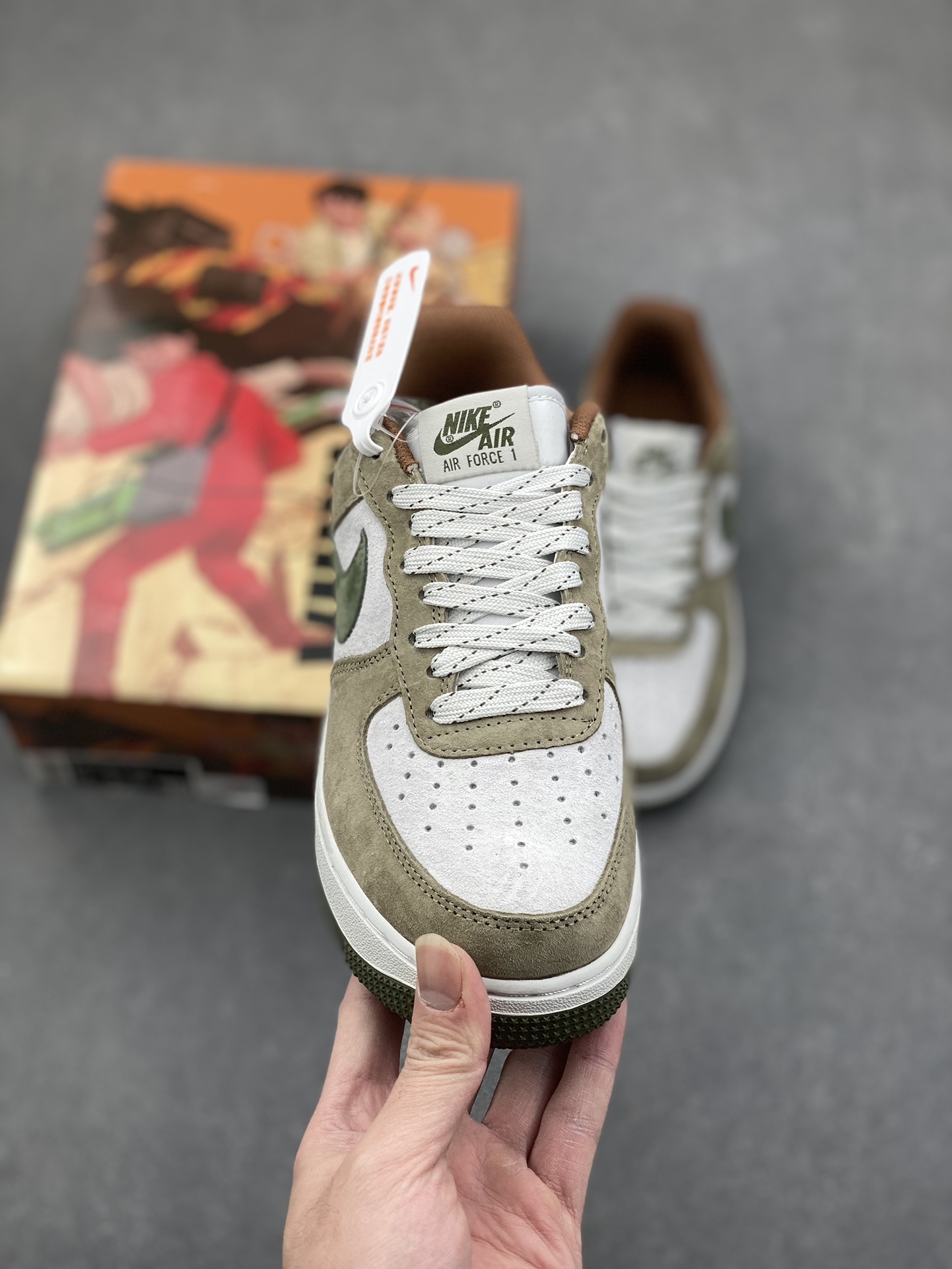 AKIRA x Nike Air Force 1 Low '07 Apple Green Suede Sneakers 3 i1734626103 4535 3