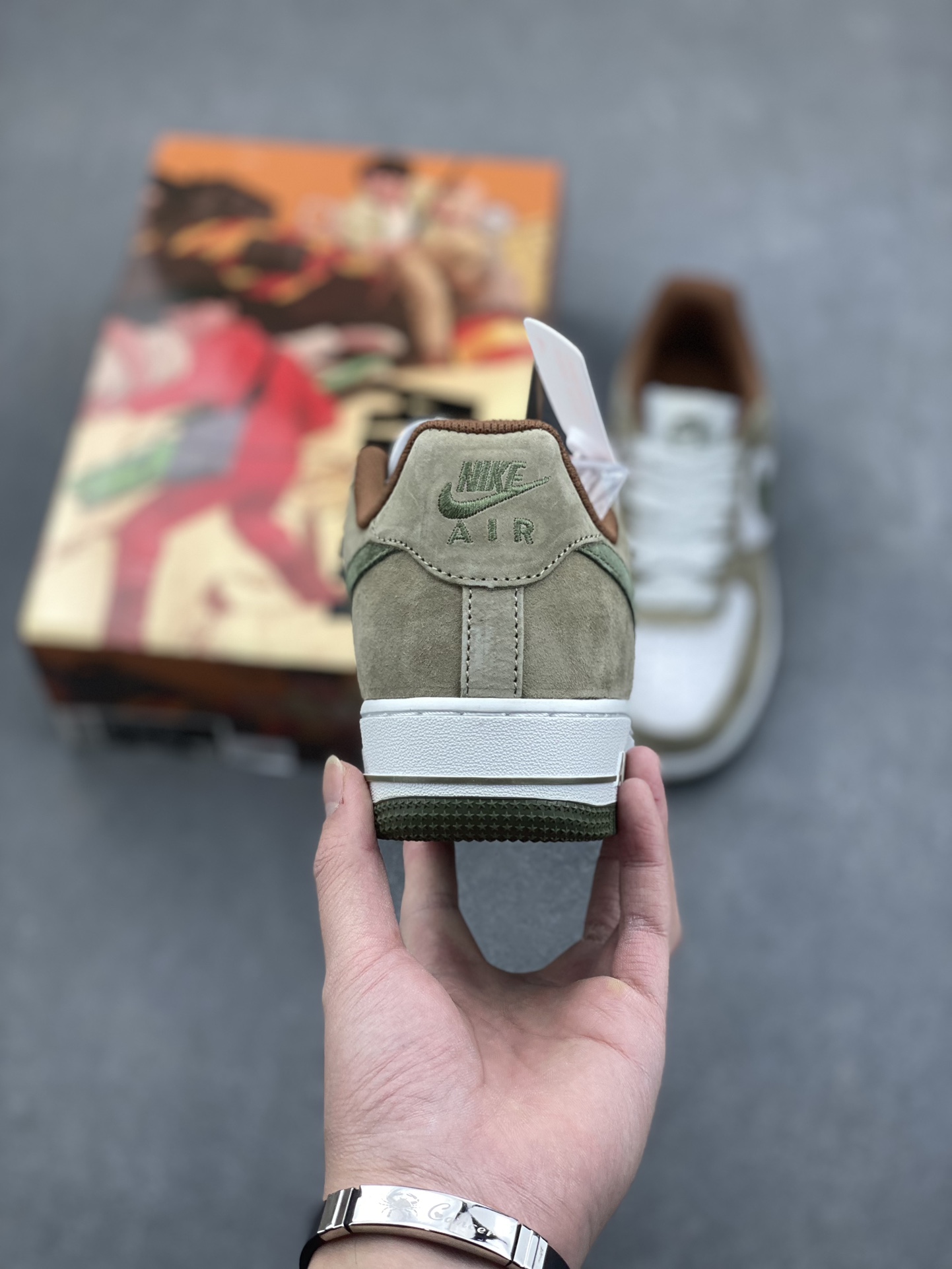 AKIRA x Nike Air Force 1 Low '07 Apple Green Suede Sneakers 5 i1734626104 355 7