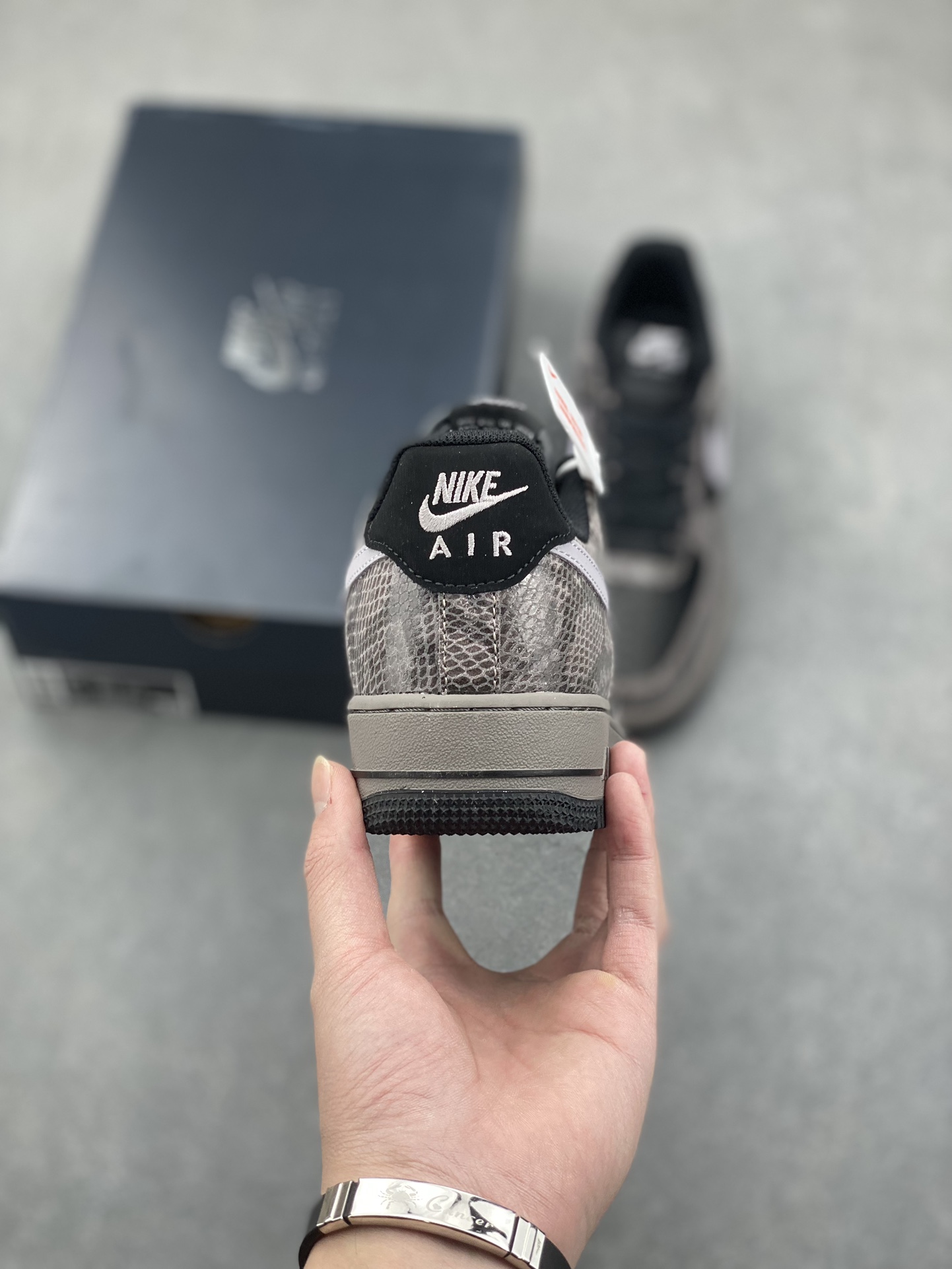 Nike Air Force 1 '07 Low Black Snake Print Leather Casual Sneaker HF2898-001 5 i1734626173 165 8