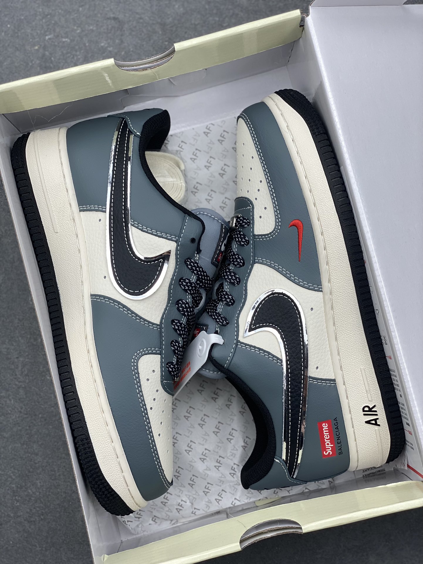 Nike Air Force 1 Low Supreme Balenciaga Custom Sneakers - Limited Edition 10 i1734809140 5446 4
