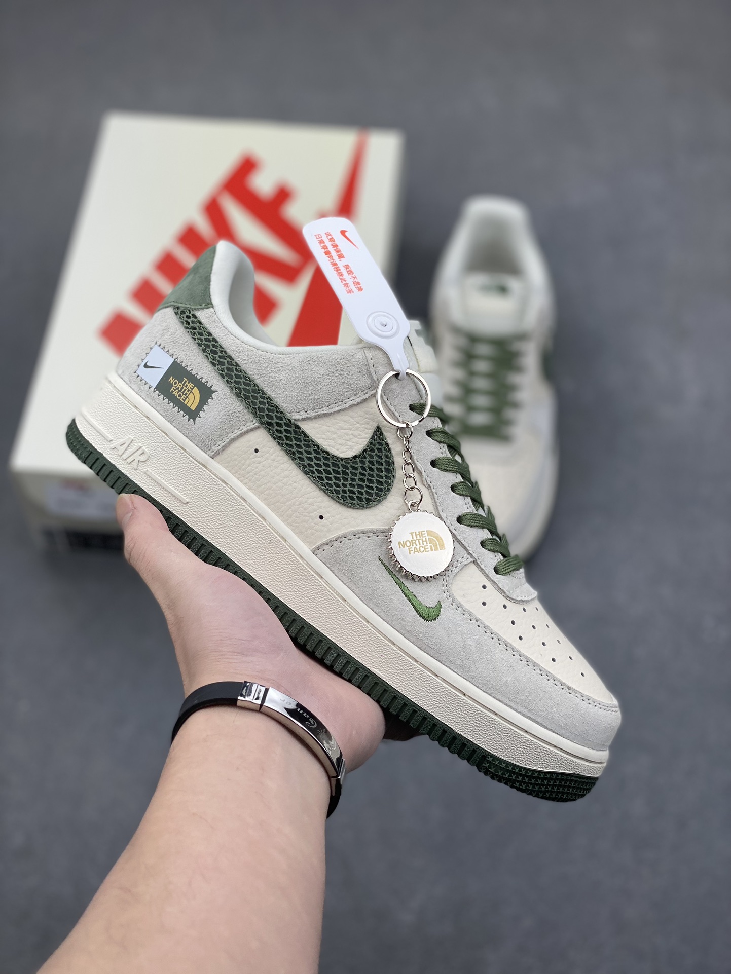 Nike Air Force 1 Low '07 x The North Face White Green Shoes 2 i1734809180 6095 3