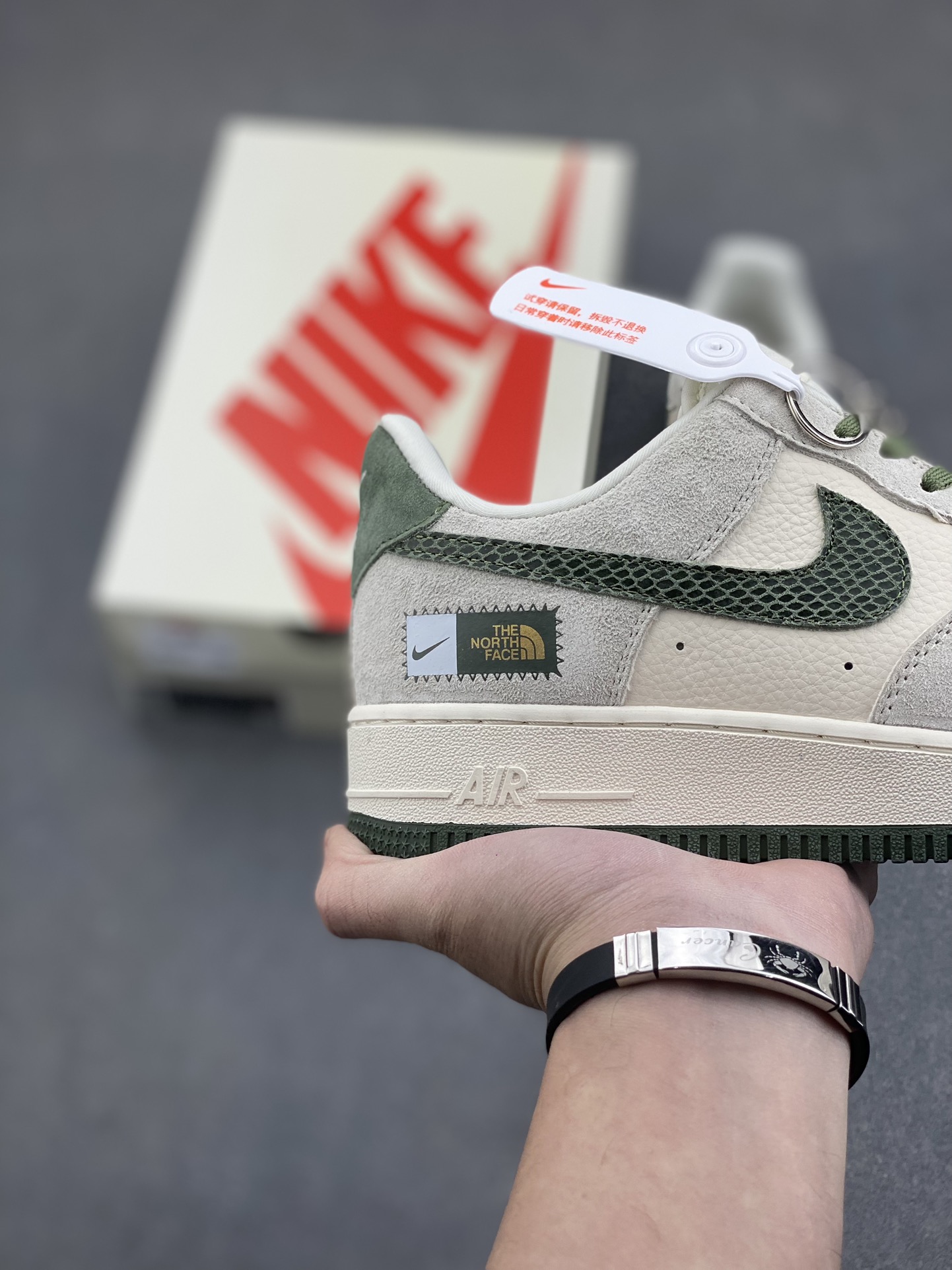Nike Air Force 1 Low '07 x The North Face White Green Shoes 6 i1734809181 7305 6