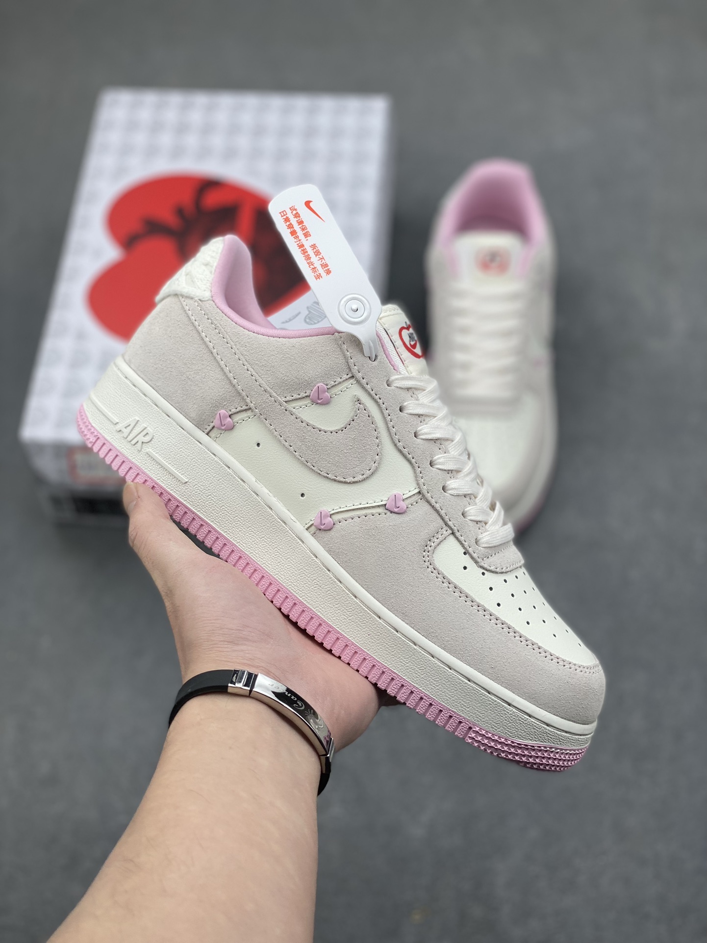 Nike Air Force 1 '07 Low Casual Sneaker - Pink/White, All-Day Comfort 2 i1734809367 7682 7