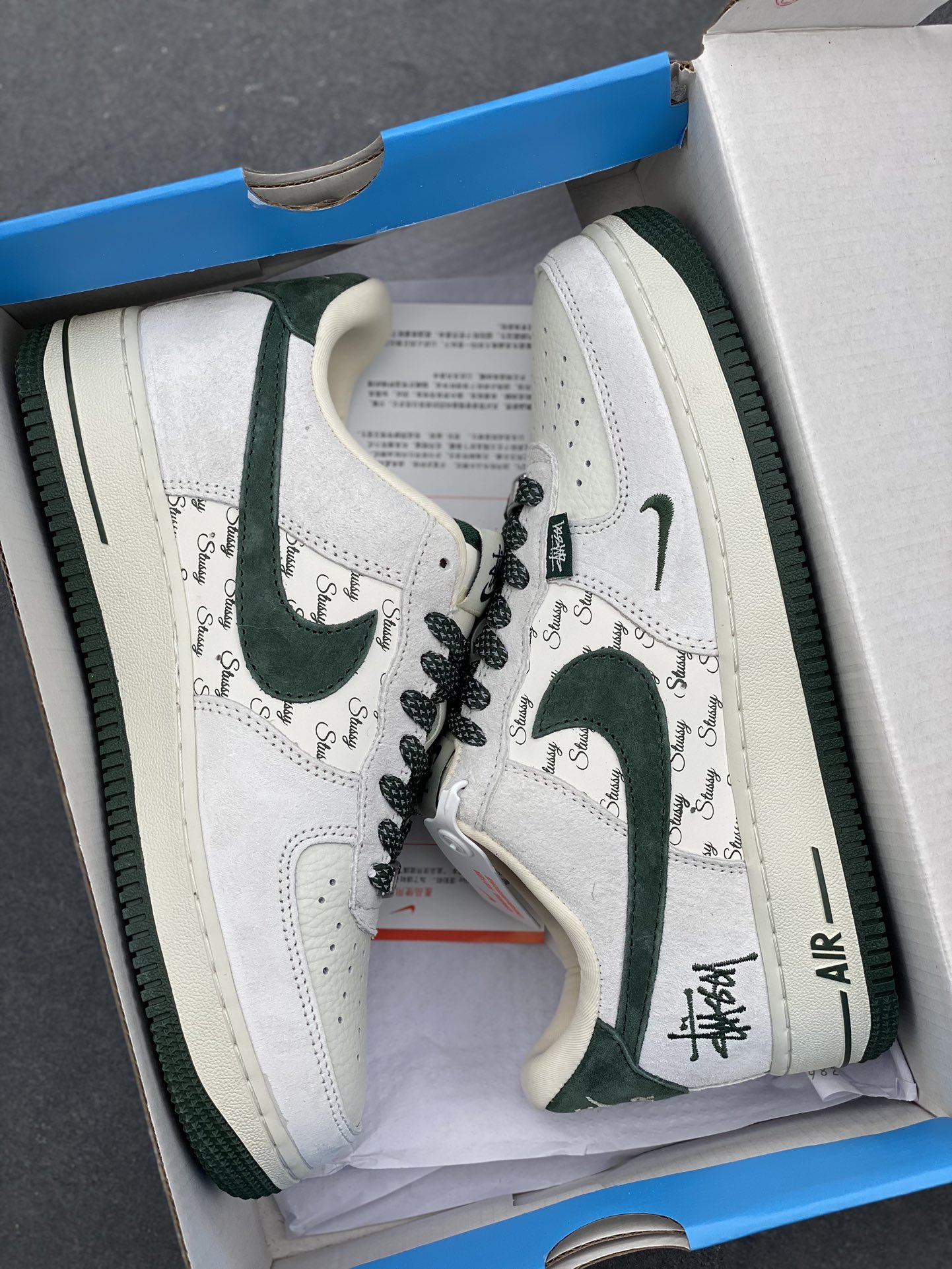 Nike Air Force 1 '07 Low Stussy Collab Green Suede - Limited Edition 10 i1734974002 3631 8