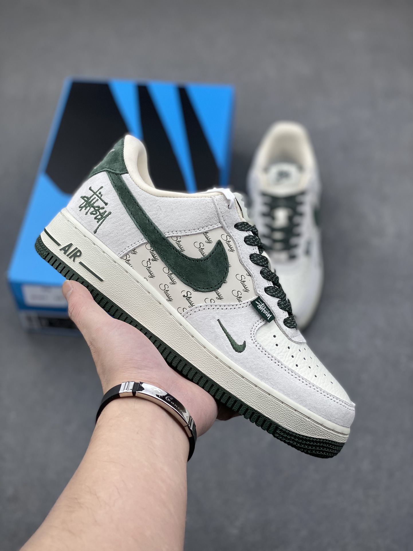 Nike Air Force 1 '07 Low Stussy Collab Green Suede - Limited Edition 2 i1734974002 4665 3