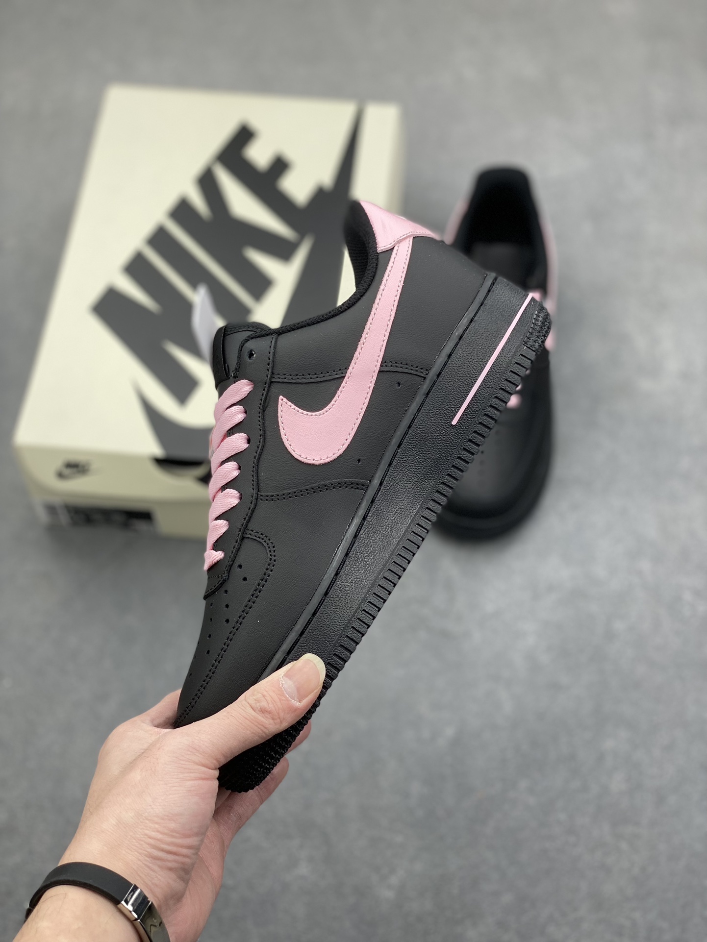 Nike Air Force 1 '07 Low Black/Pink Women's Shoes Size 36-45 4 i1735153464 5437 1