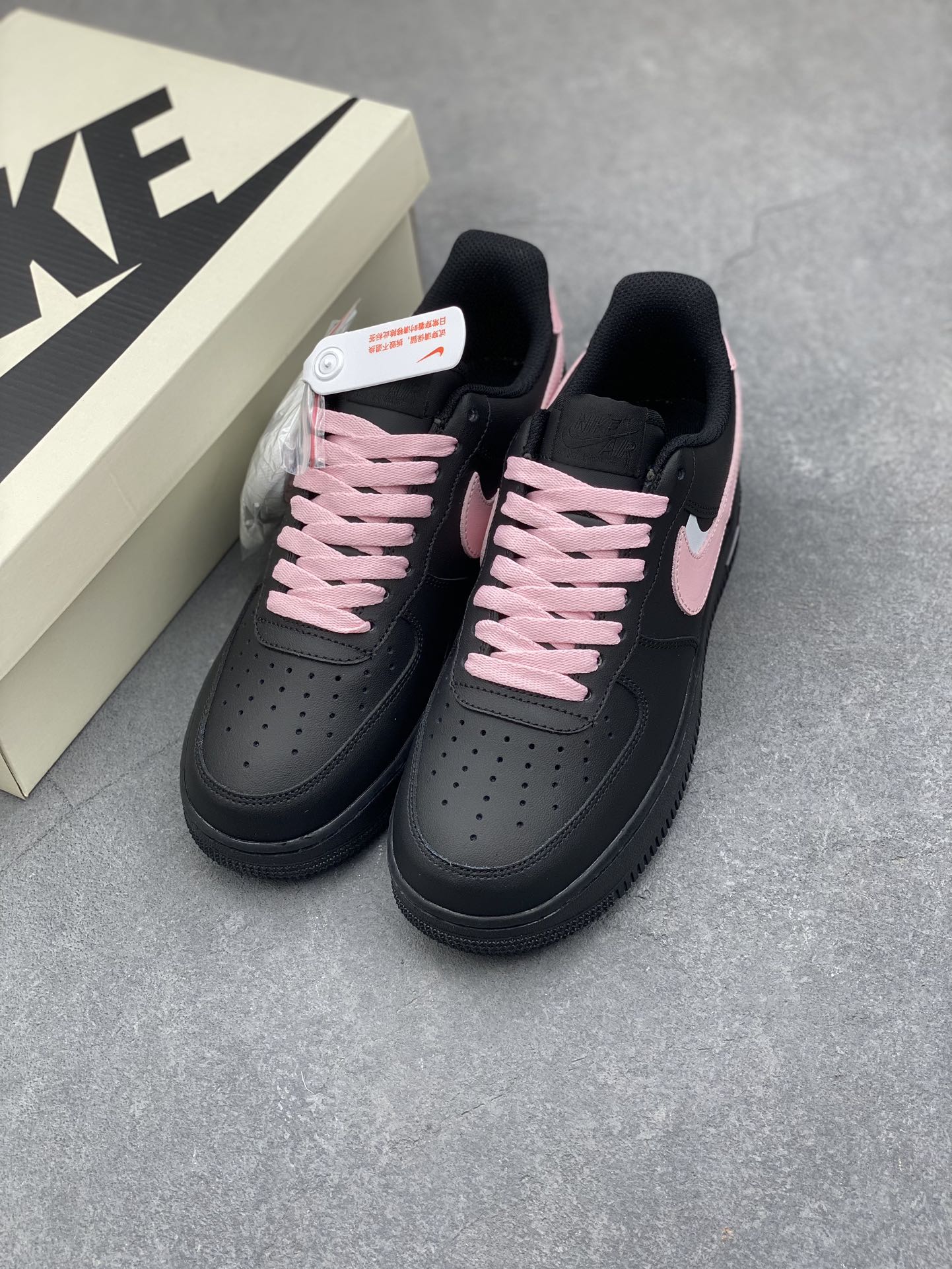 Nike Air Force 1 '07 Low Black/Pink Women's Shoes Size 36-45 9 i1735153464 5922 7