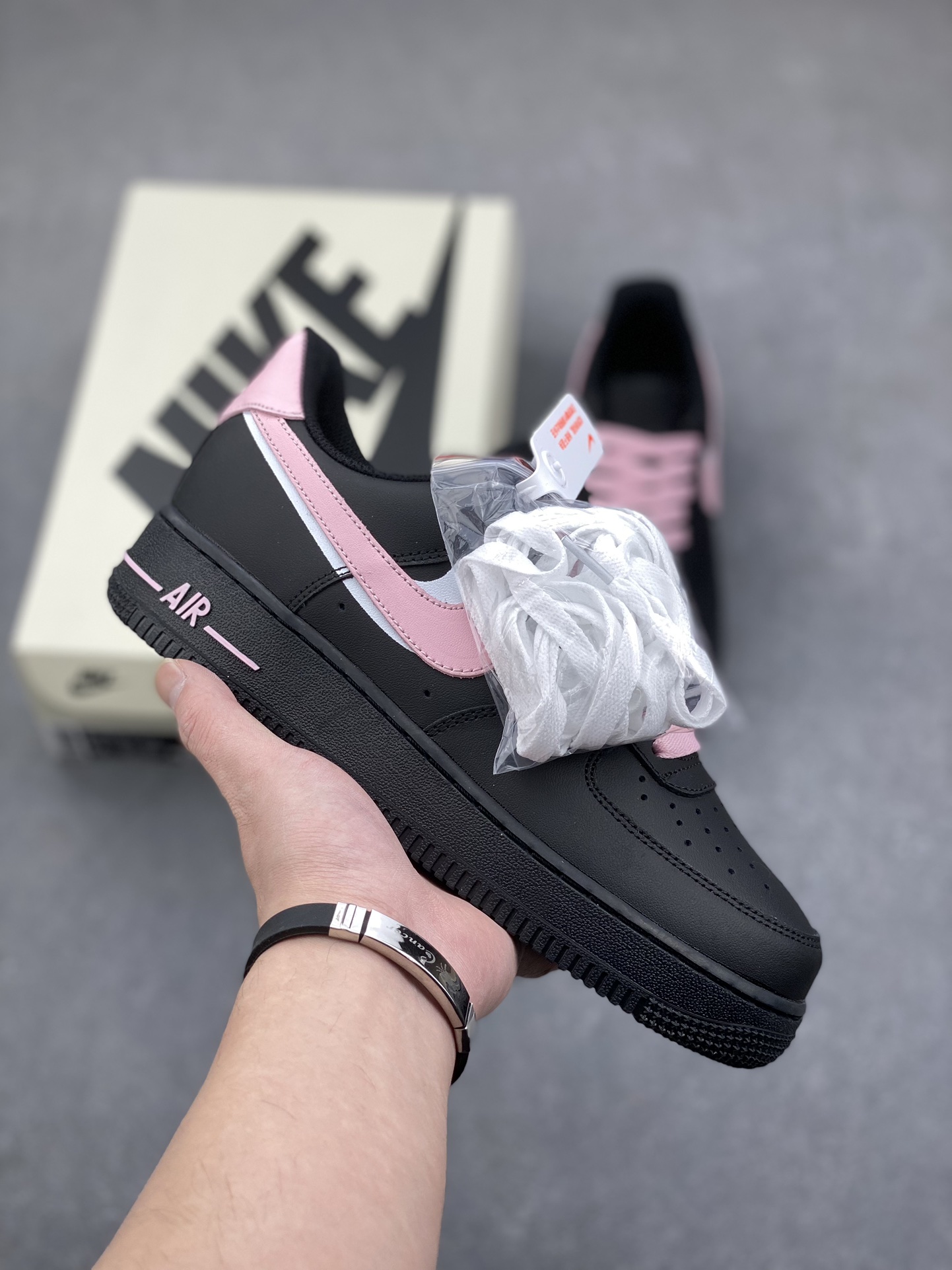 Nike Air Force 1 '07 Low Black/Pink Women's Shoes Size 36-45 2 i1735153464 8595 6