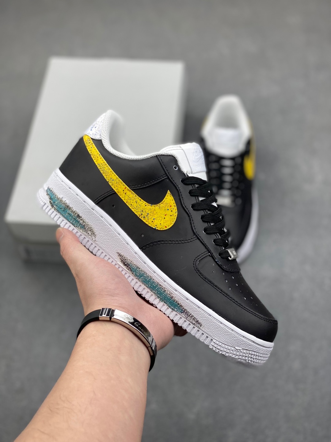 Nike Air Force 1 '07 Low Black Yellow, Classic Style & Comfort 2 i1735240223701 5052 0 0
