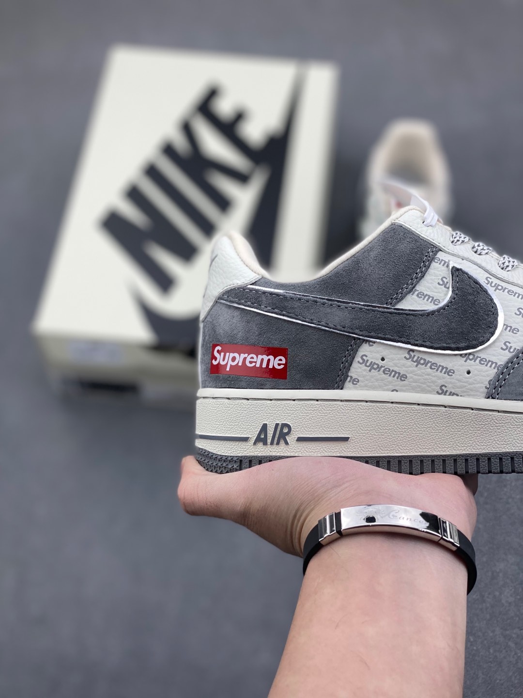 Nike Air Force 1 '07 Low Supreme Grey Snake Scale Sneakers 6 i1735240781280 5972 0 4