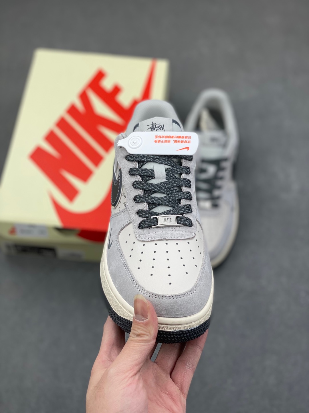 Nike Air Force 1 '07 Low Stussy - Grey Sneakers 3 i1735417009373 4756 0 1