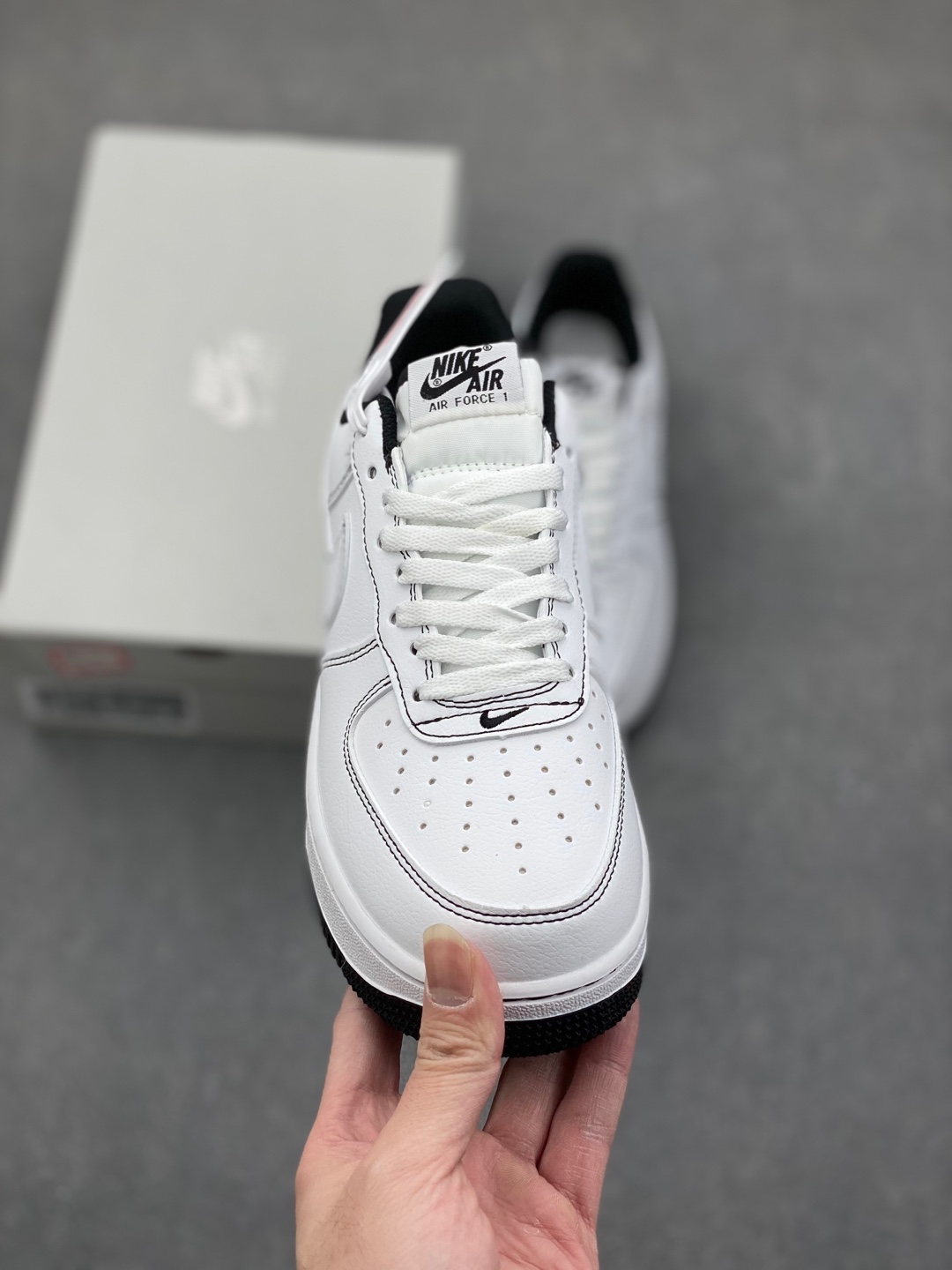 Nike Air Force 1 '07 Low White/Black Stitching Men's Sneakers CV1724-104 3 i1735417613319 5450 0 1
