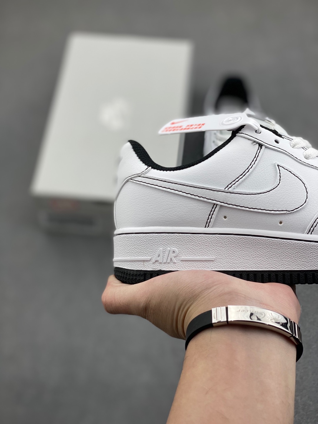 Nike Air Force 1 '07 Low White/Black Stitching Men's Sneakers CV1724-104 6 i1735417614167 6598 0 4