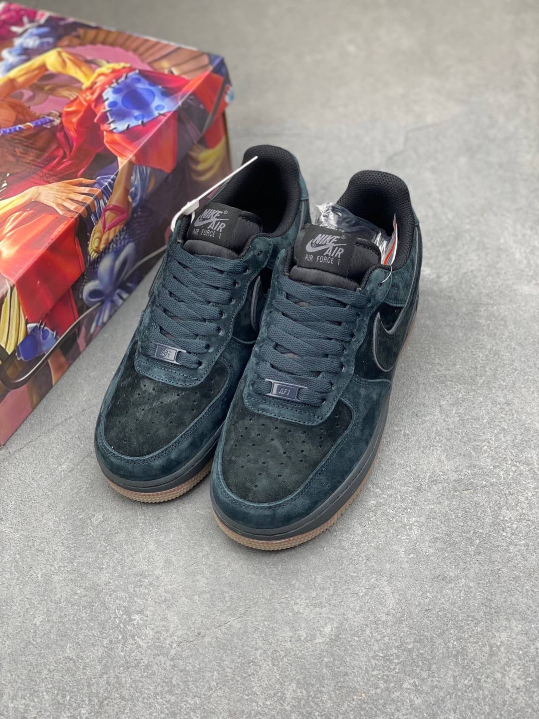 Nike Air Force 1 Low '07 Black Suede Casual Sneakers 9 i1735504263913 1932 0 7
