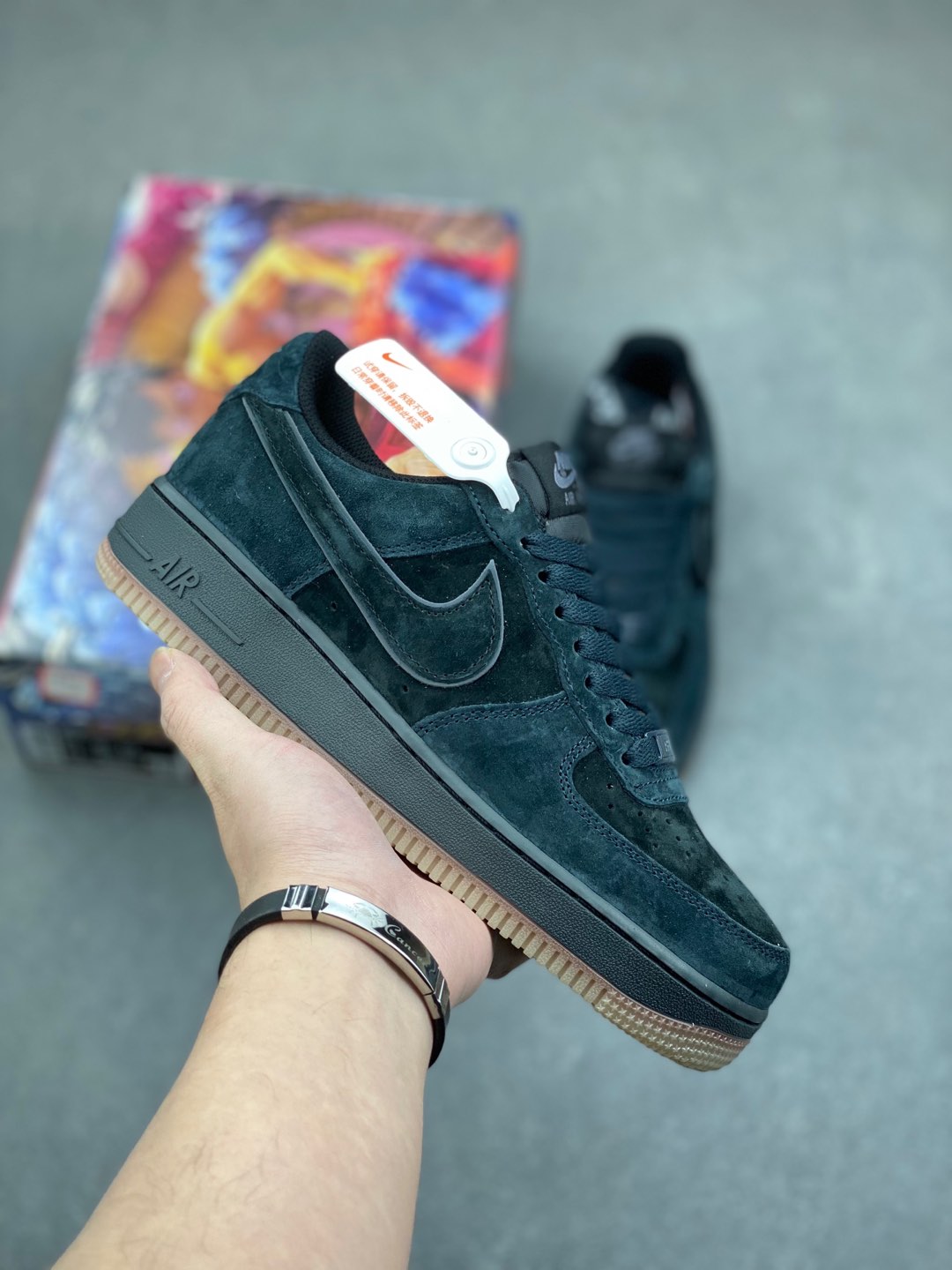 Nike Air Force 1 Low '07 Black Suede Casual Sneakers 2 i1735504264187 5553 0 0