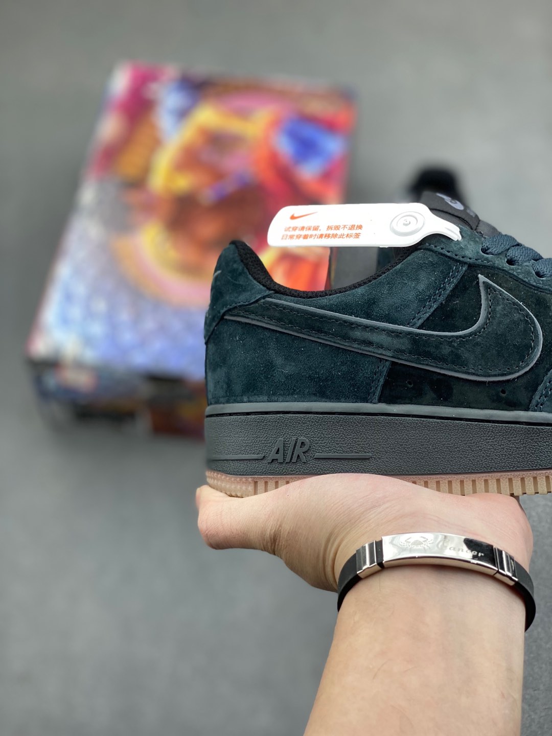 Nike Air Force 1 Low '07 Black Suede Casual Sneakers 6 i1735504264634 2075 0 4