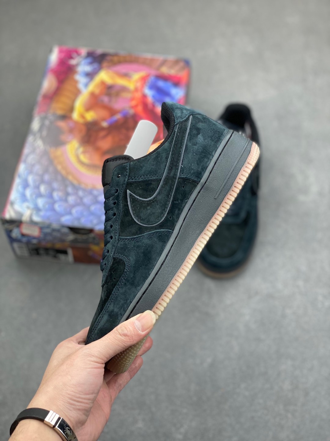 Nike Air Force 1 Low '07 Black Suede Casual Sneakers 4 i1735504264776 8049 0 2