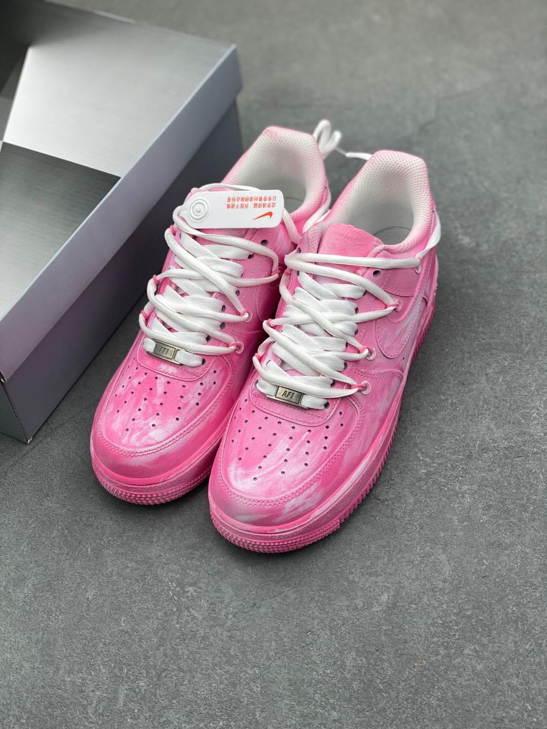 Nike Air Force 1 '07 Low Pink DIY Custom Casual Shoes 9 i1735504535270 7870 0 7