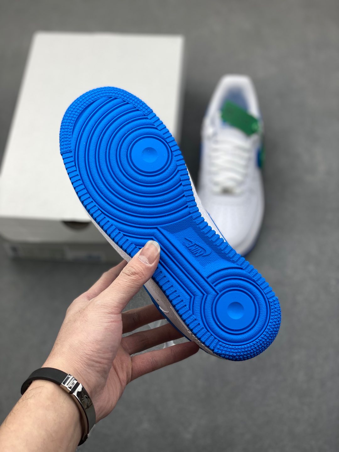 Nike Air Force 1 Low White & Blue - Original Quality, NFC Enabled 7 i1735590012356 744 0 5