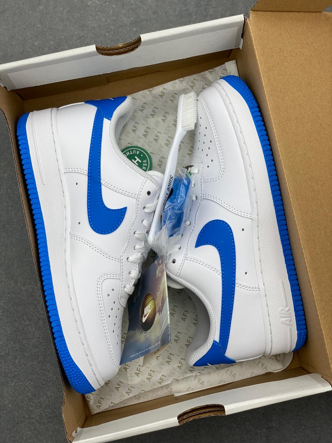 Nike Air Force 1 Low White & Blue - Original Quality, NFC Enabled 10 i1735590012518 9688 0 8