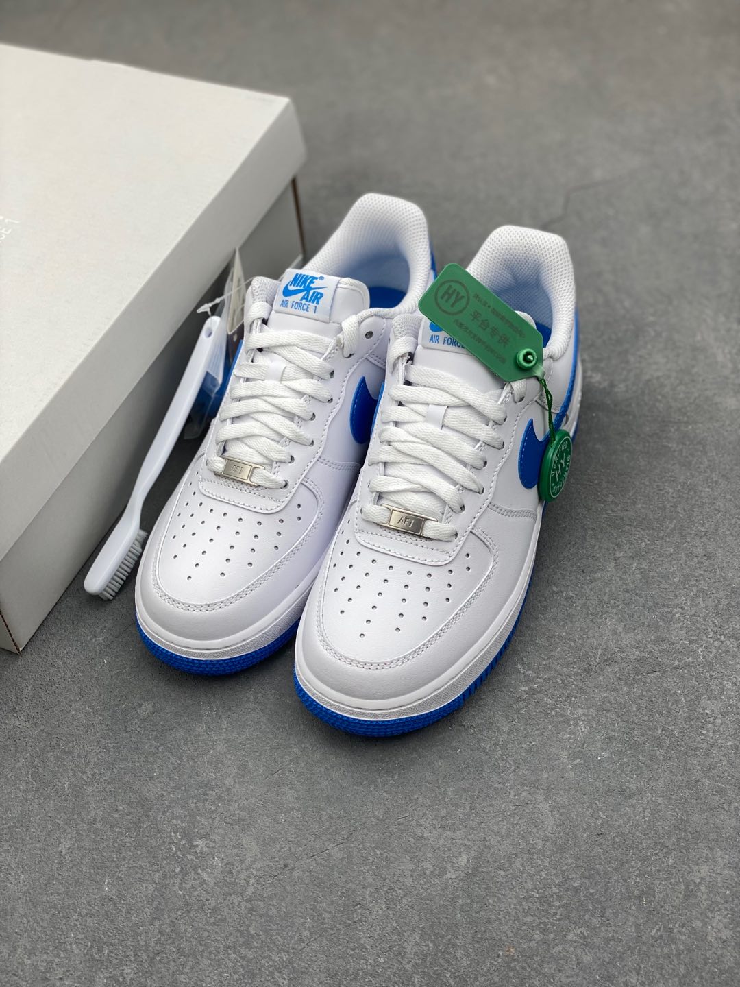 Nike Air Force 1 Low White & Blue - Original Quality, NFC Enabled 9 i1735590012696 8852 0 7