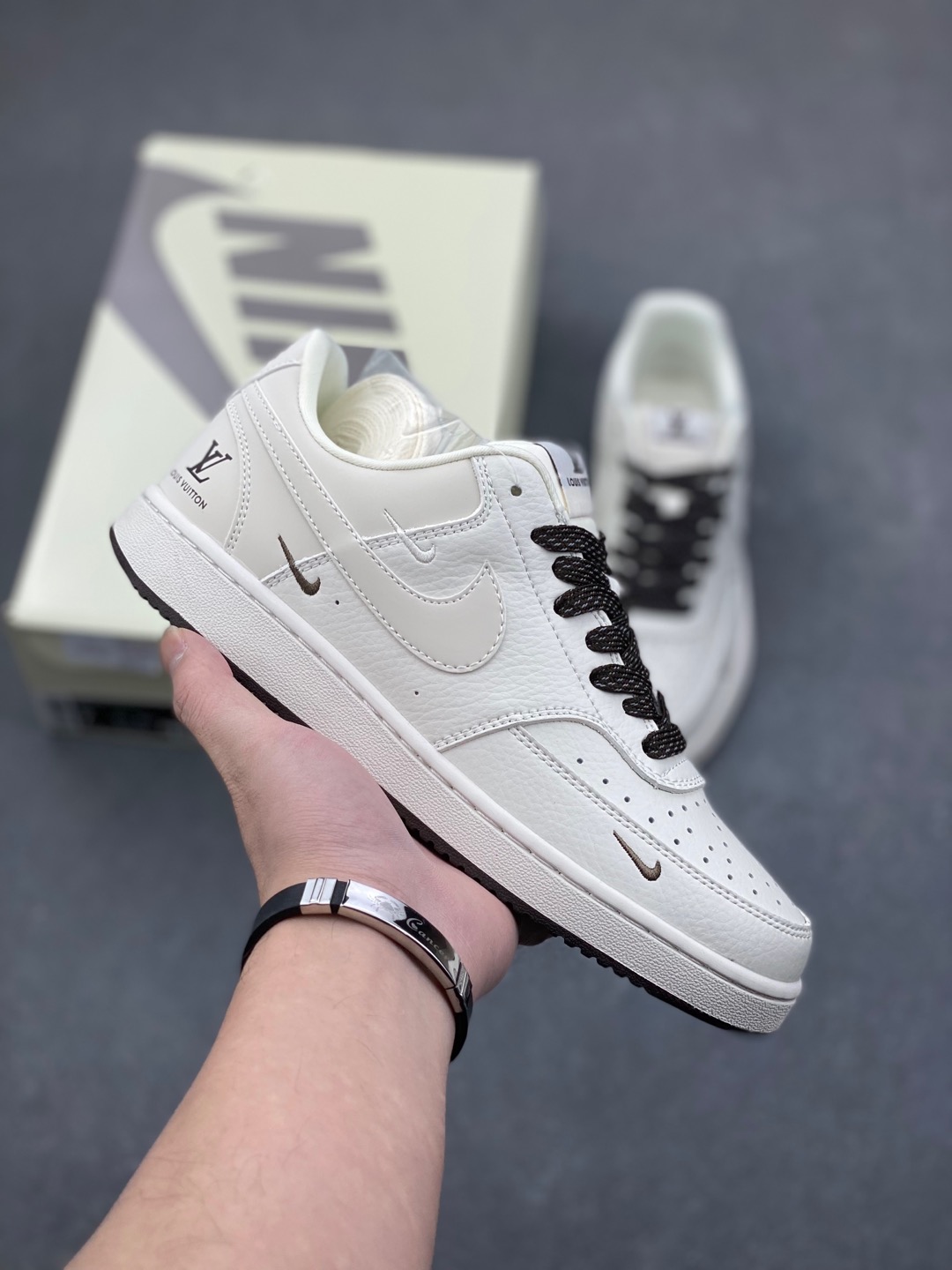 Nike Ebernon Low PRM White Leather Sneakers - Comfortable & Breathable 2 i1735590072203 5258 0 0