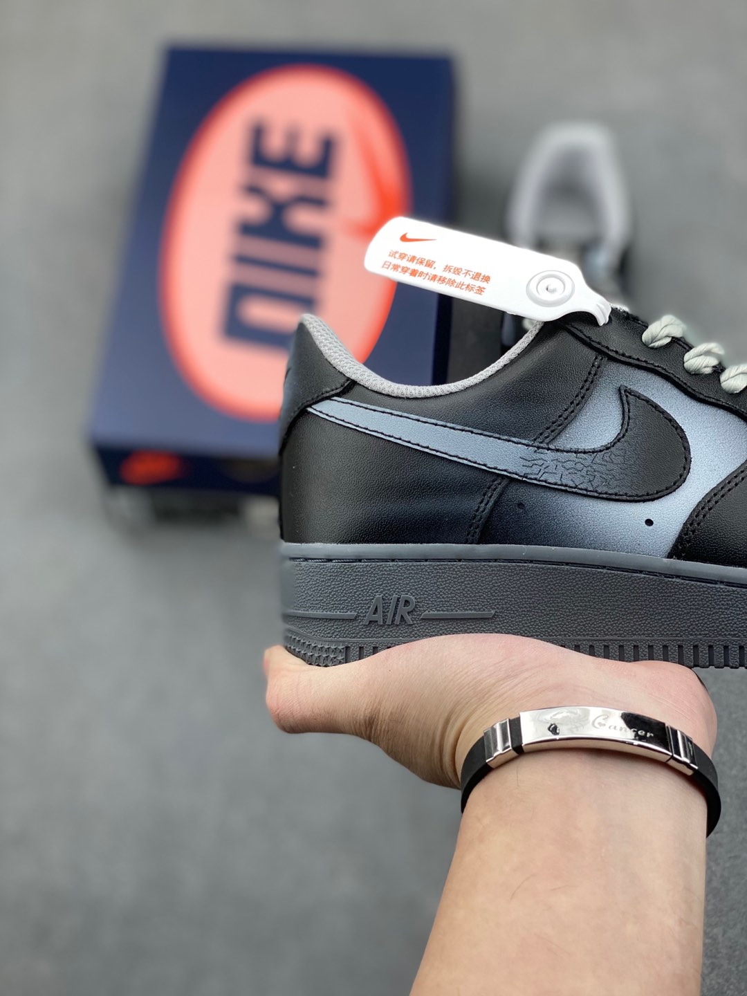 Nike Air Force 1 Low Black/Grey Fashion Sneakers - Sizes 36 to 45 Available 6 i1735590300739 6200 0 4