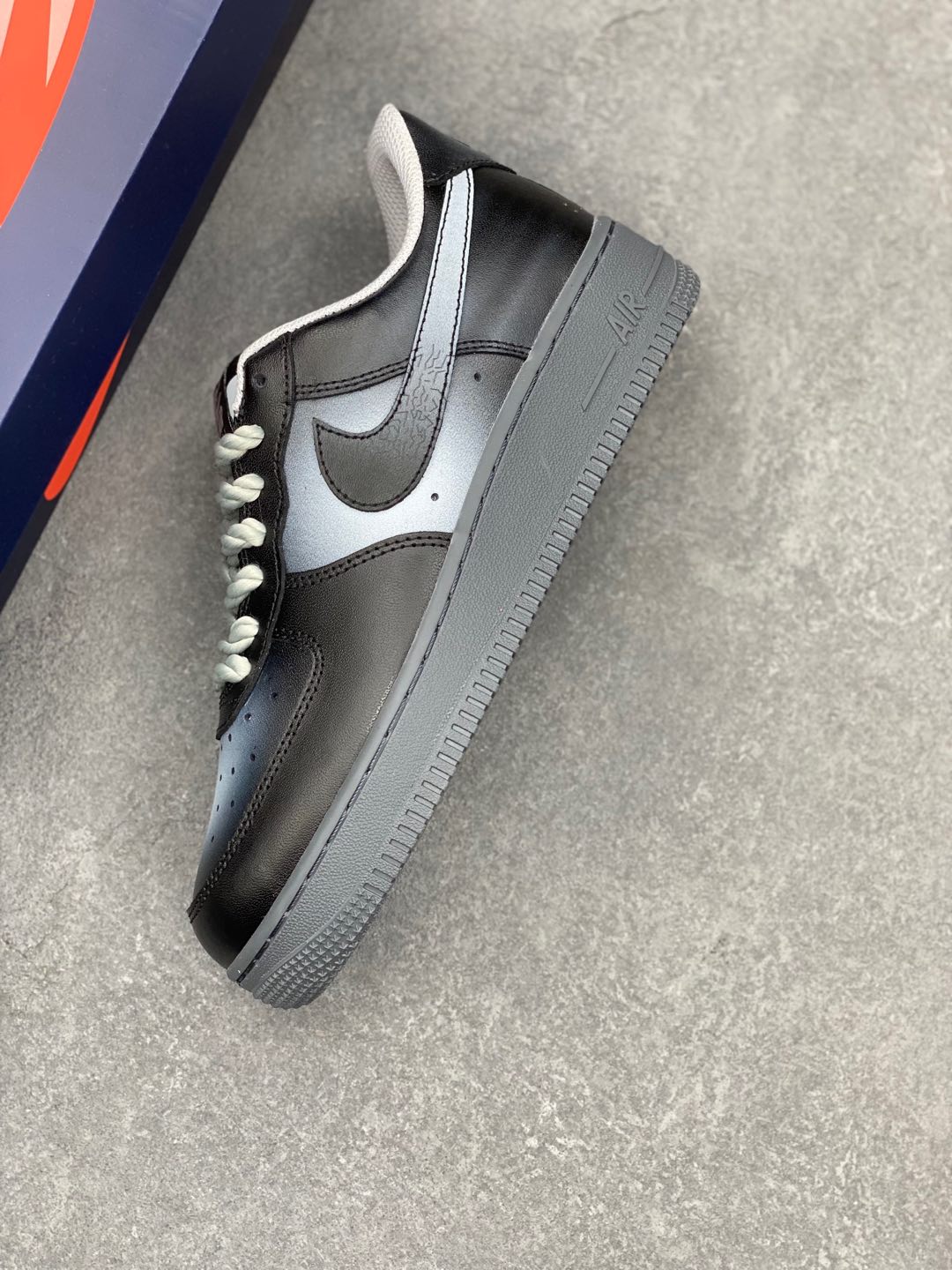 Nike Air Force 1 Low Black/Grey Fashion Sneakers - Sizes 36 to 45 Available 8 i1735590301343 6777 0 6