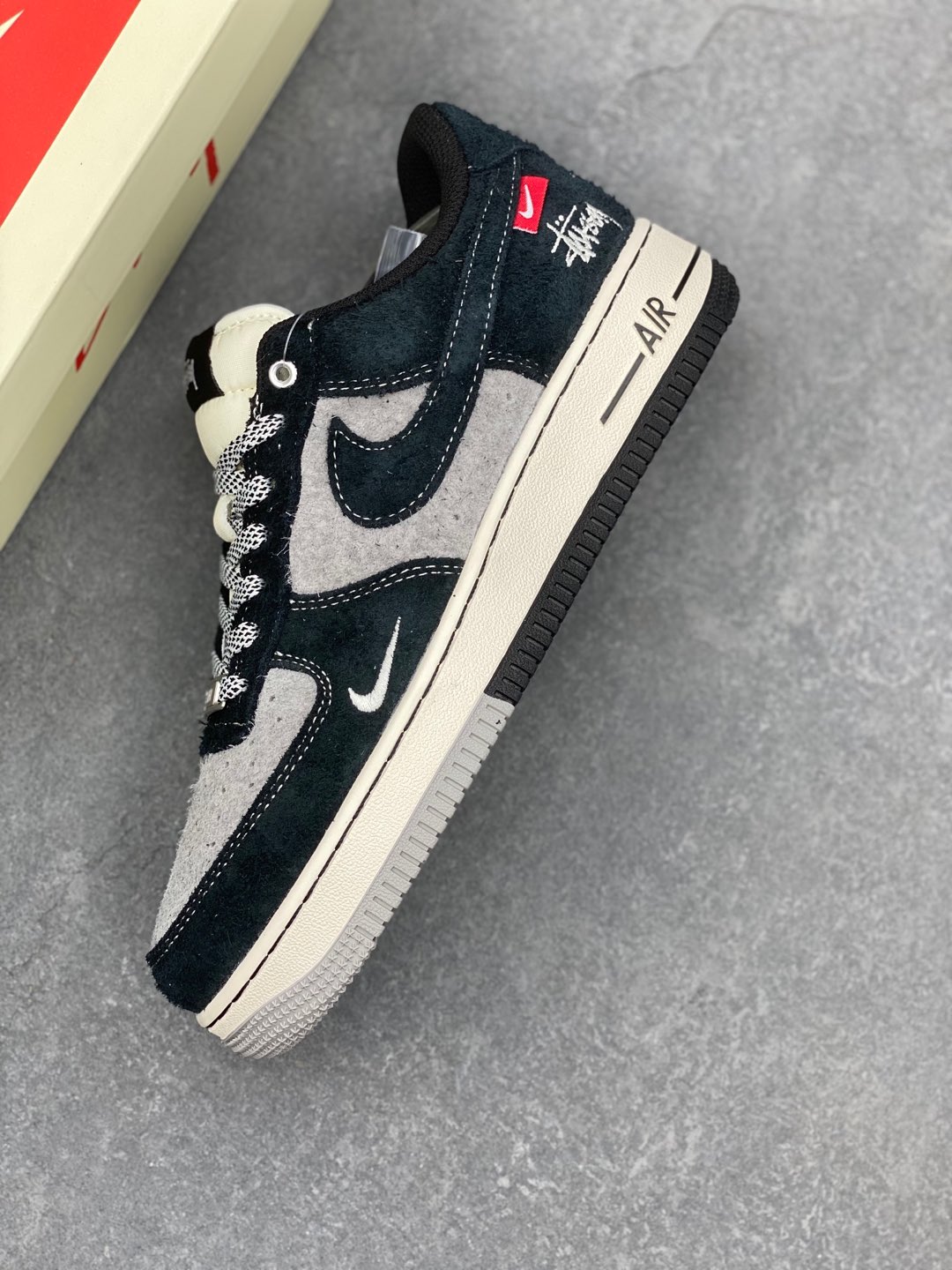 Nike Air Force 1 '07 Low Stussy Collab Black/Grey, Limited Edition Shoes 8 i1735590485720 5619 0 6
