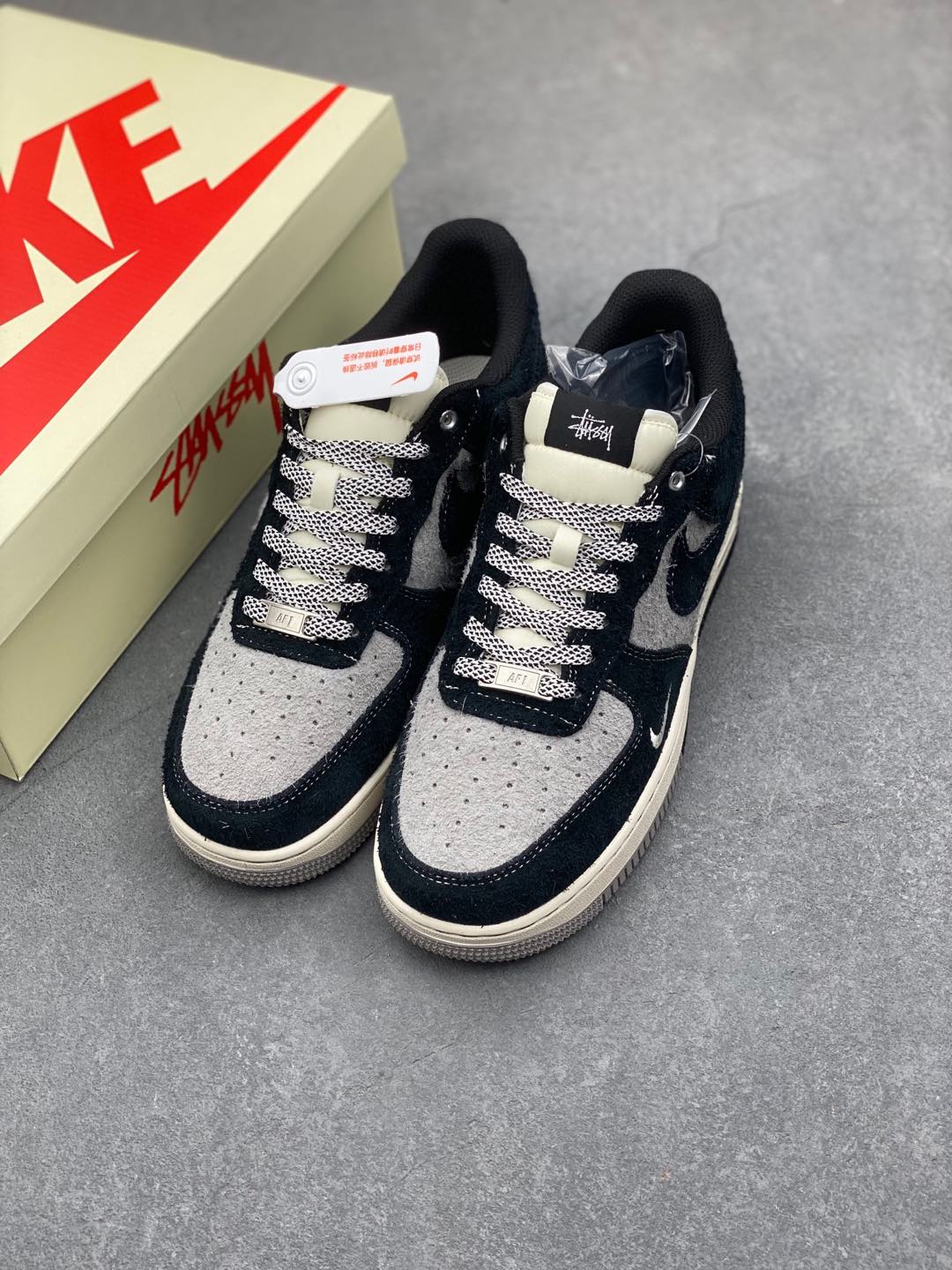 Nike Air Force 1 '07 Low Stussy Collab Black/Grey, Limited Edition Shoes 9 i1735590486310 584 0 7