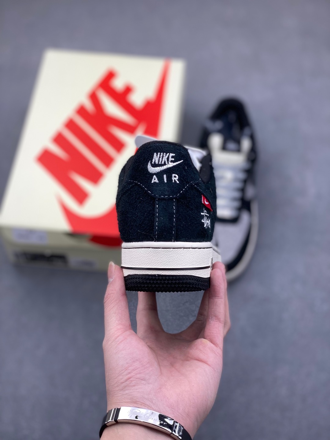 Nike Air Force 1 '07 Low Stussy Collab Black/Grey, Limited Edition Shoes 5 i1735590486592 8355 0 3