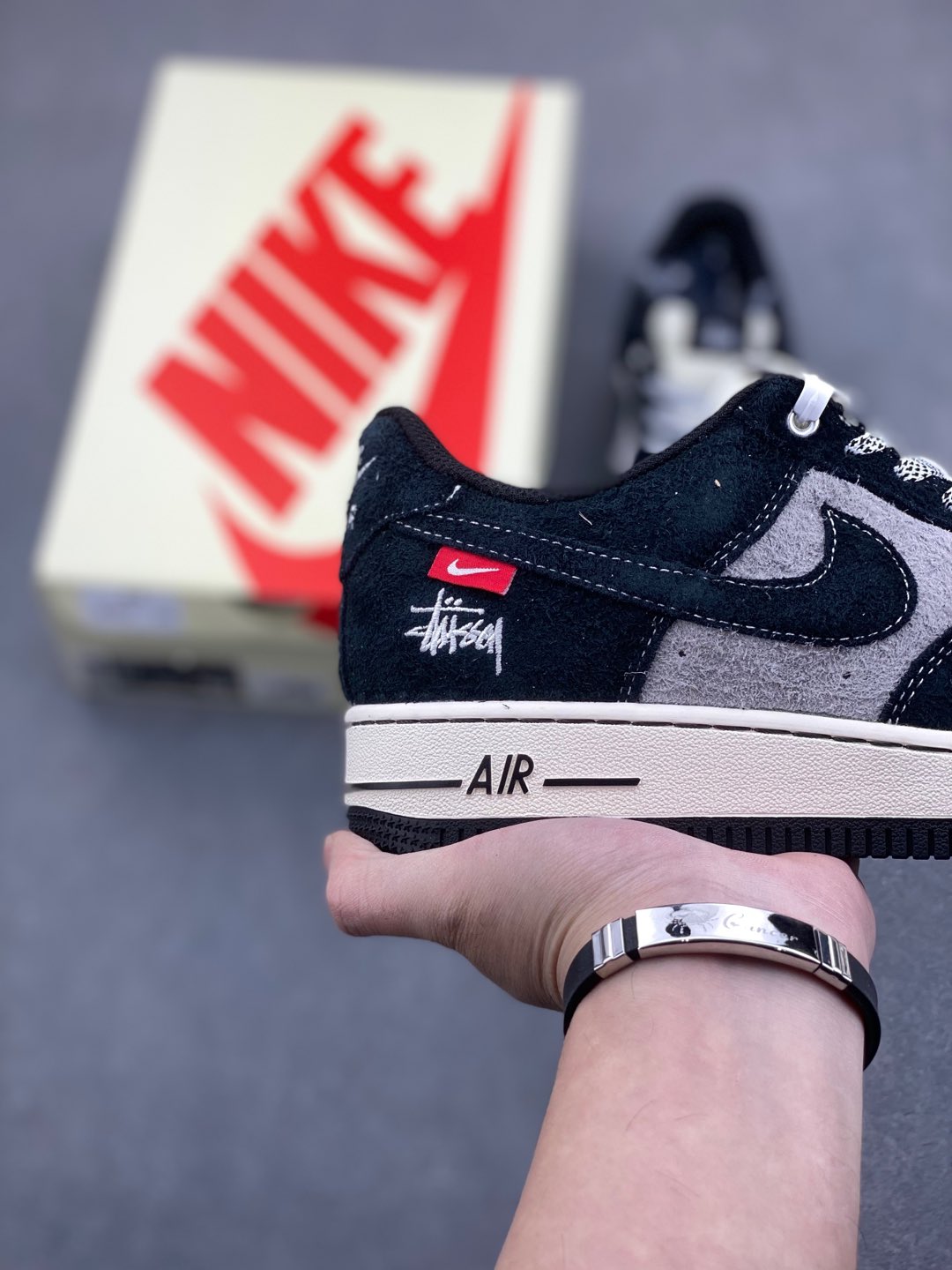 Nike Air Force 1 '07 Low Stussy Collab Black/Grey, Limited Edition Shoes 6 i1735590486737 1212 0 4