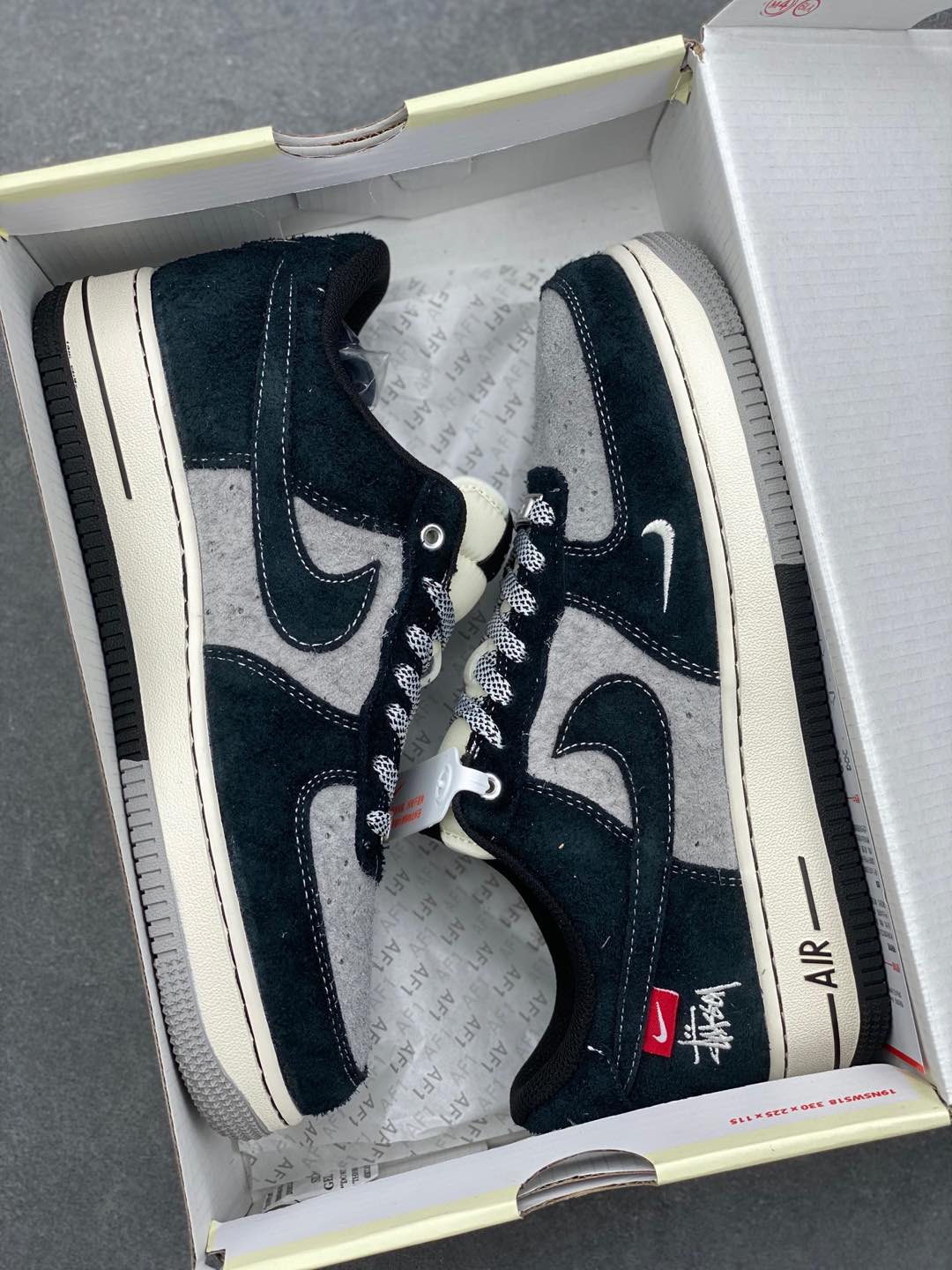 Nike Air Force 1 '07 Low Stussy Collab Black/Grey, Limited Edition Shoes 10 i1735590486910 2532 0 8