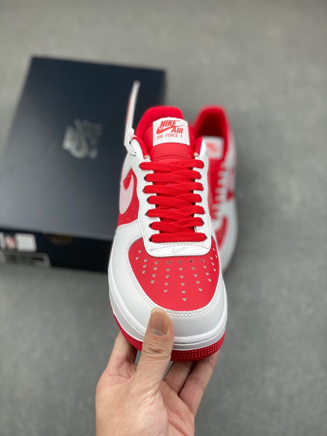 Nike Air Force 1 Low Valentine's Day White/Red Fashion Sneakers 3 i1735666570597 614 0 1