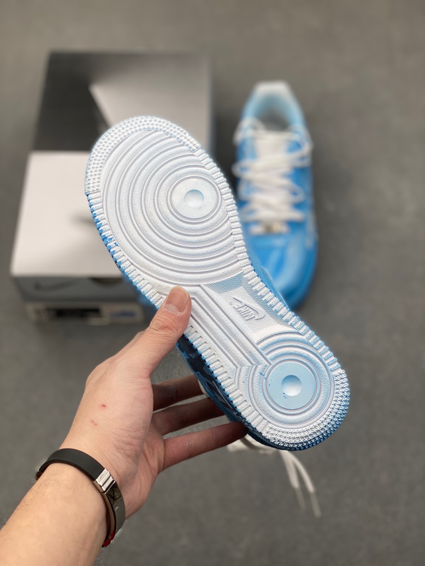 Nike Air Force 1 Custom Graffiti Sneakers - Blue, Unisex Design 7 i1736449671869 6122 0 5
