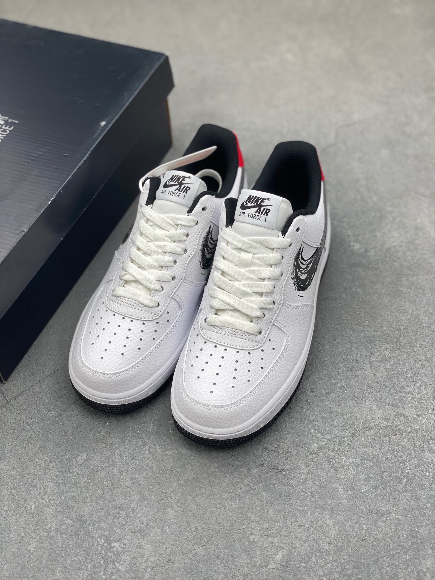 Nike Air Force 1 '07 Low White/Black/Red DA4657-100 Men's Sneakers 9 i1736452444769 8074 0 7