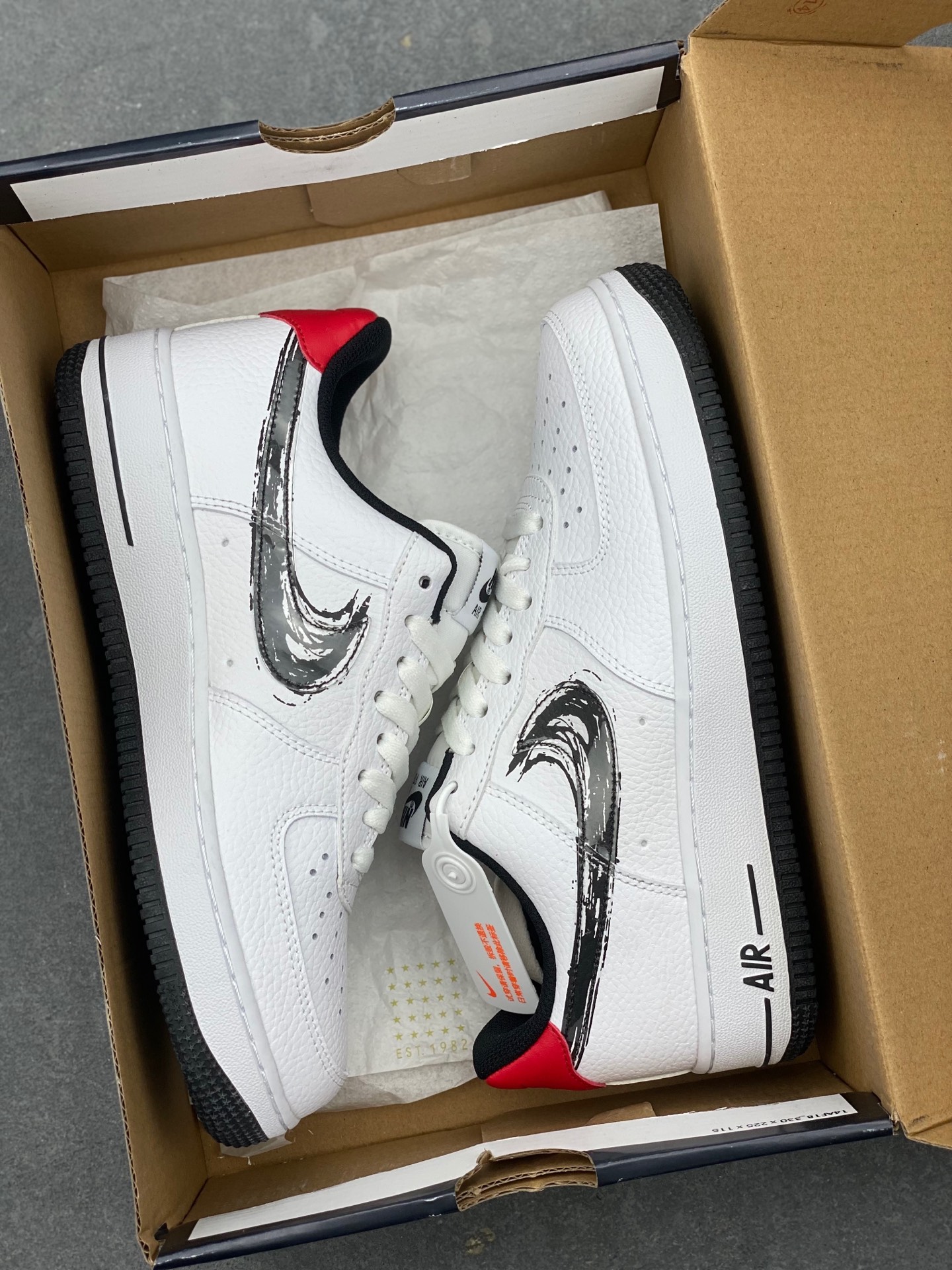 Nike Air Force 1 '07 Low White/Black/Red DA4657-100 Men's Sneakers 10 i1736452445574 3441 0 8