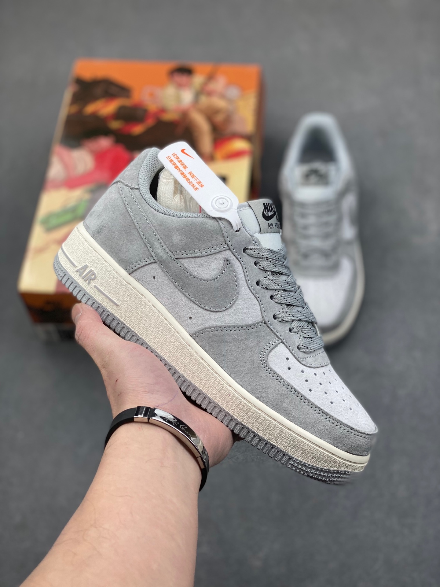Nike Air Force 1 '07 Low Grey Suede Casual Sneakers DG3966-823 2 i1736543524963 5587 0 0