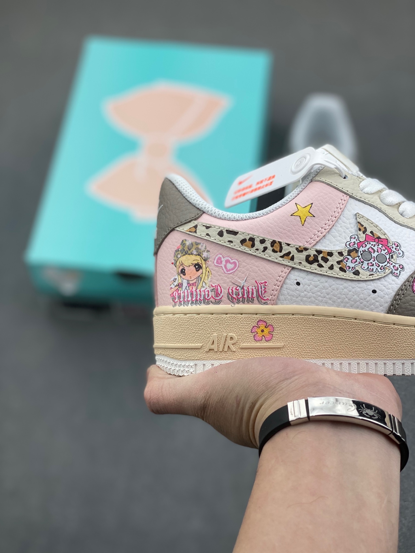 Nike Air Force 1 Leopard Print Skeleton Valentine's Day Custom Sneakers 6 i1736715369887 1153 0 4