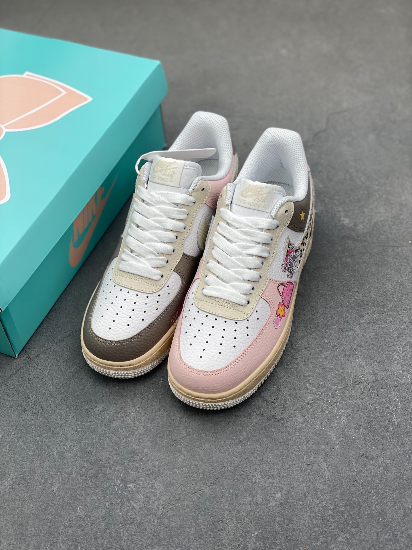 Nike Air Force 1 Leopard Print Skeleton Valentine's Day Custom Sneakers 9 i1736715370393 7375 0 7