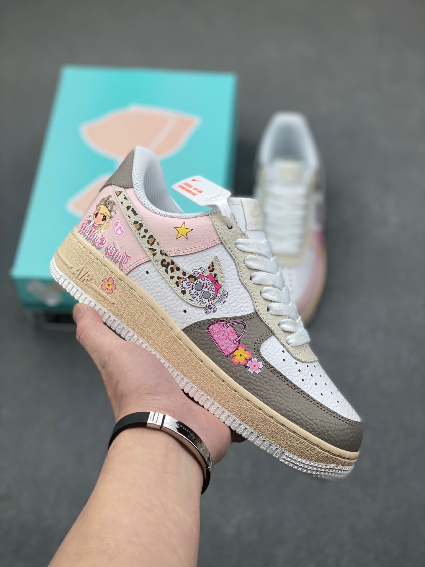 Nike Air Force 1 Leopard Print Skeleton Valentine's Day Custom Sneakers 2 i1736715371953 4528 0 0