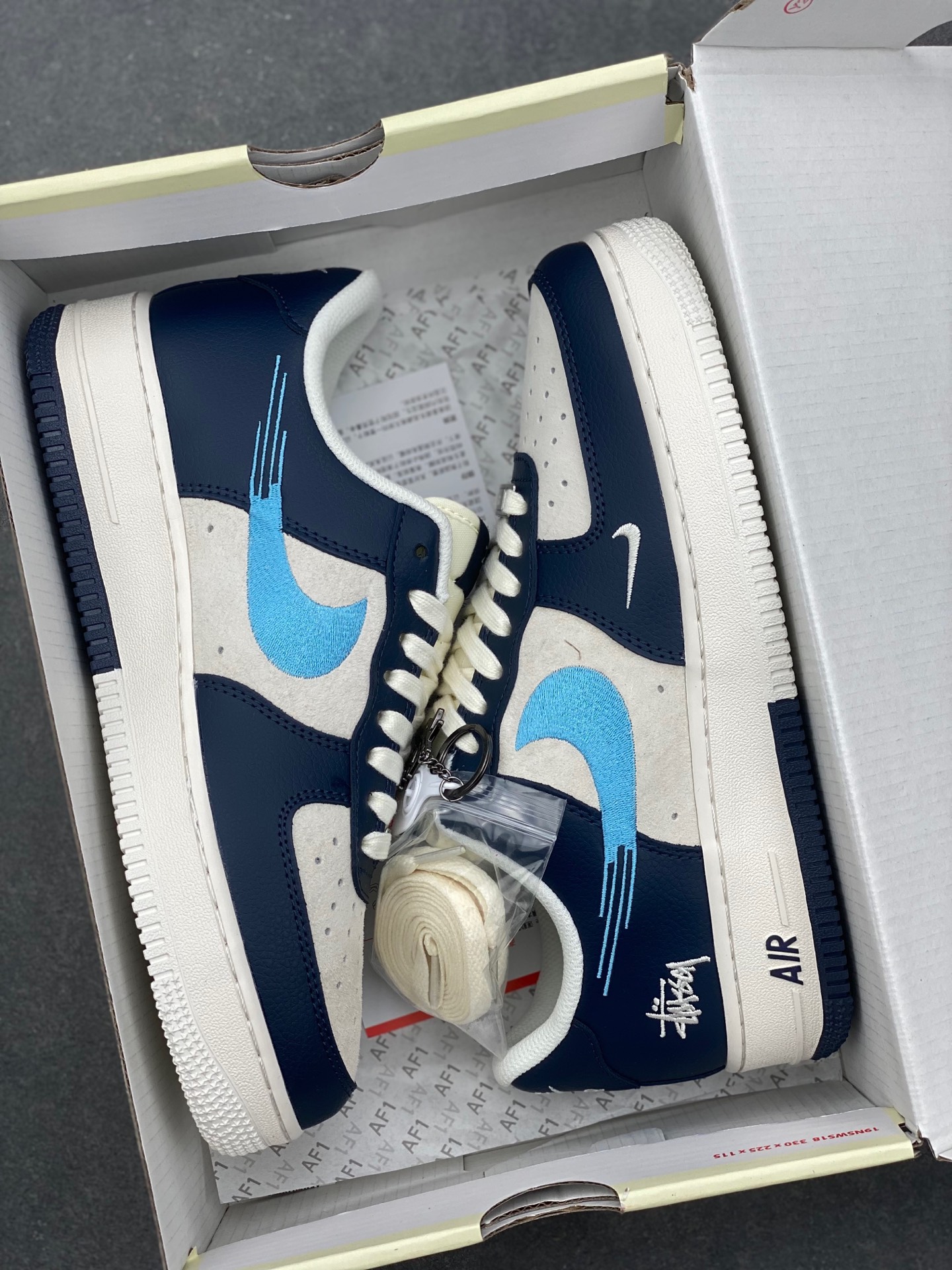 Nike Air Force 1 '07 Low Stussy Collab Sneakers - DM6688-021 10 i1736715625895 5258 0 8