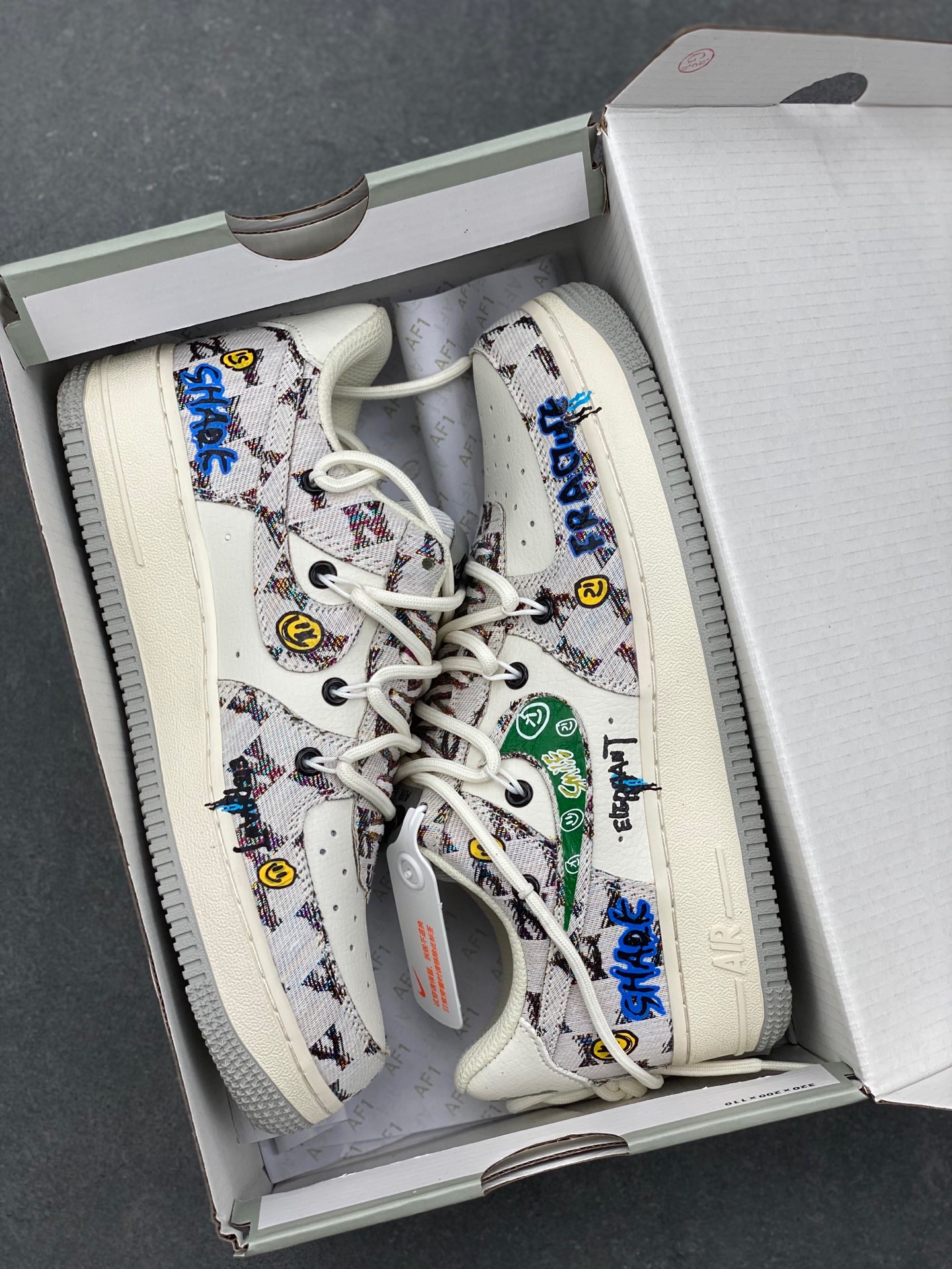 Nike Air Force 1 '07 Low White/Multi-Color Sneakers BB0077-333 9 i1736894158999 7923 0 7