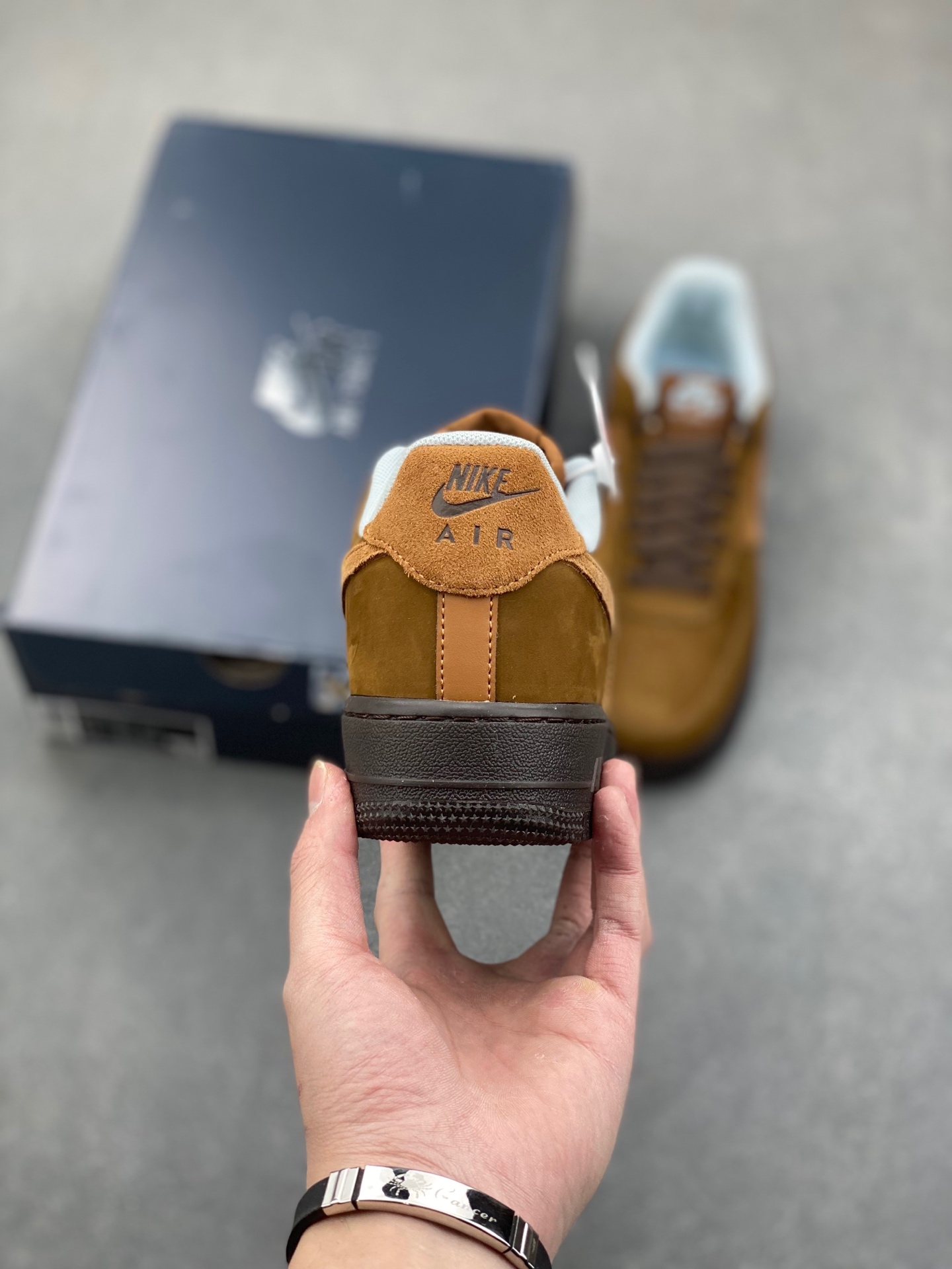Nike Air Force 1 '07 Brown Suede Honeycomb Cushioning - IB4617-222 5 i1737059401150 372 0 3