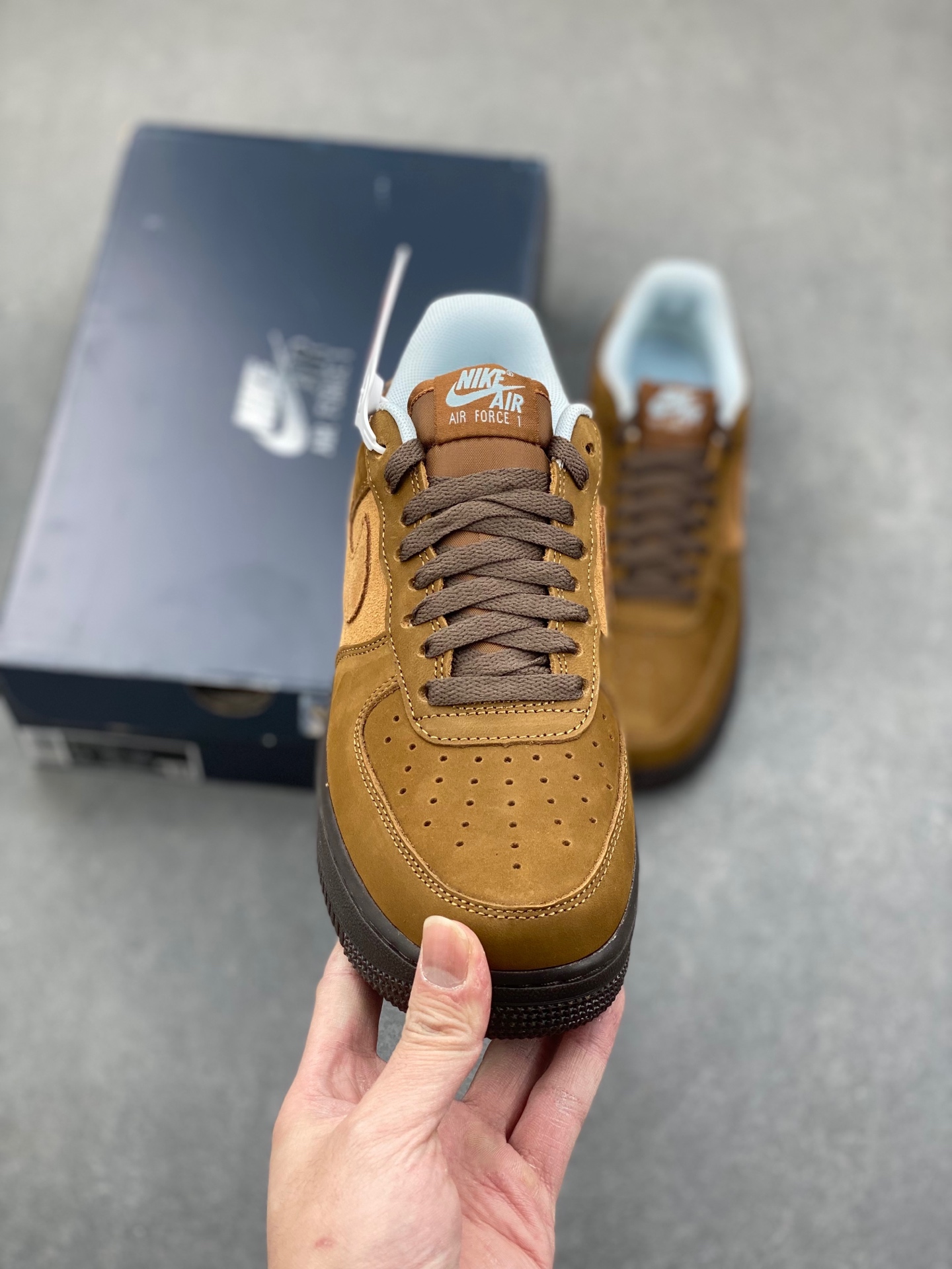 Nike Air Force 1 '07 Brown Suede Honeycomb Cushioning - IB4617-222 3 i1737059401150 8239 0 1