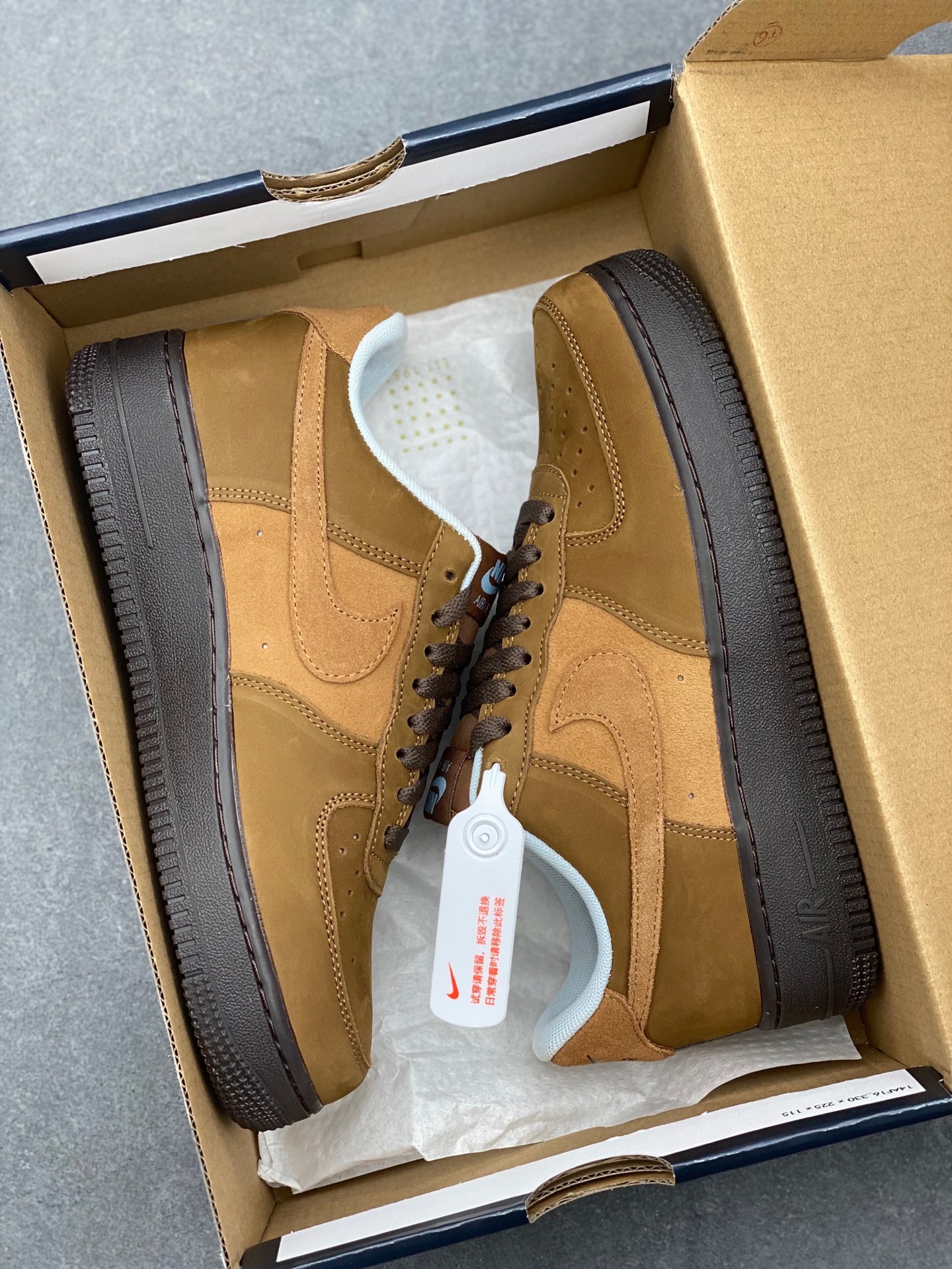 Nike Air Force 1 '07 Brown Suede Honeycomb Cushioning - IB4617-222 10 i1737059401150 8580 0 8