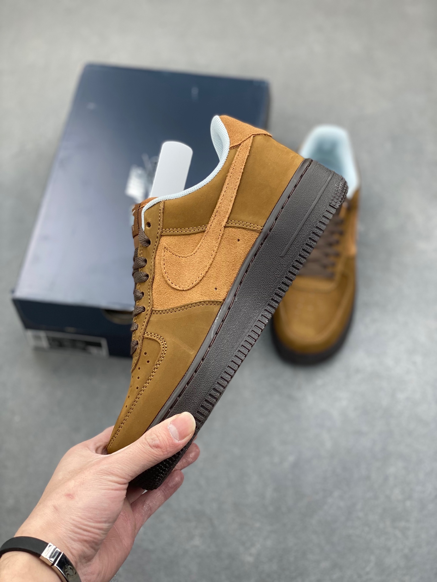 Nike Air Force 1 '07 Brown Suede Honeycomb Cushioning - IB4617-222 4 i1737059401151 2436 0 2